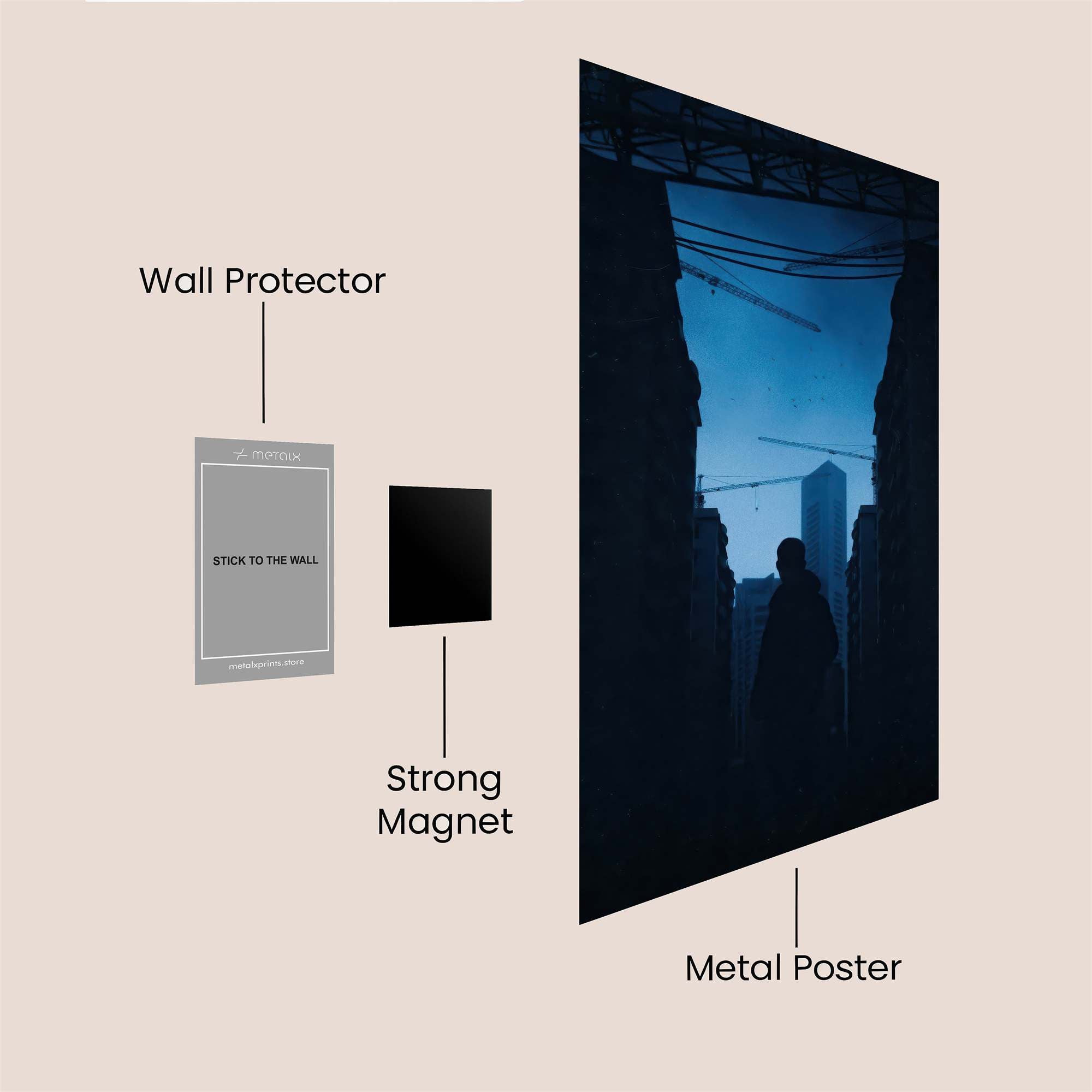 Silhouette Mystery Safe Wall Magnetic / M