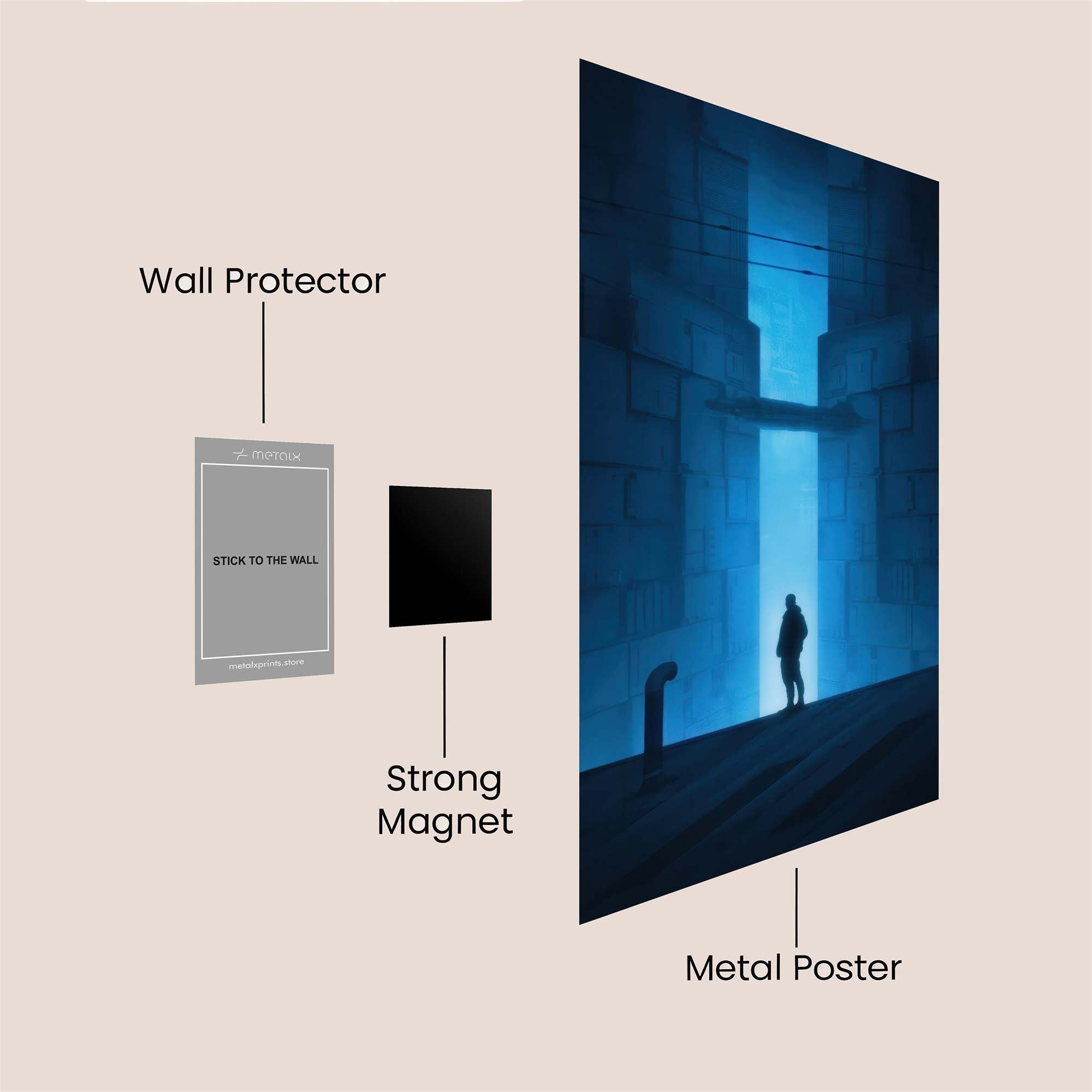 Portal Mystery Safe Wall Magnetic / M