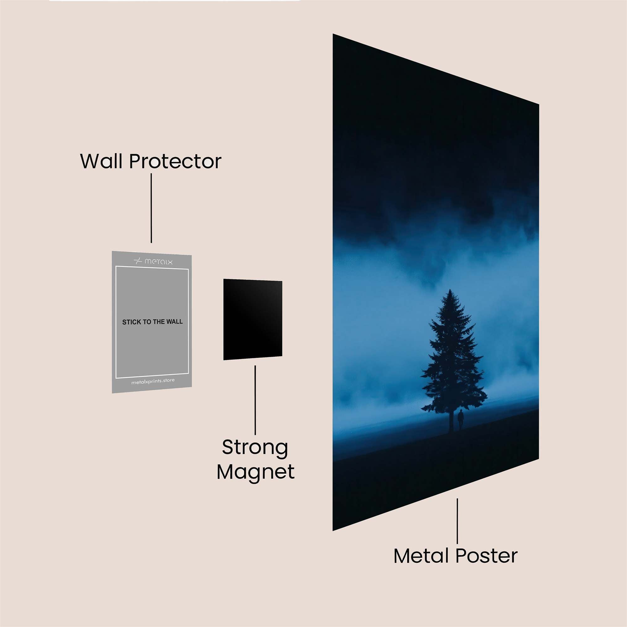 Lone Enigma Safe Wall Magnetic / M