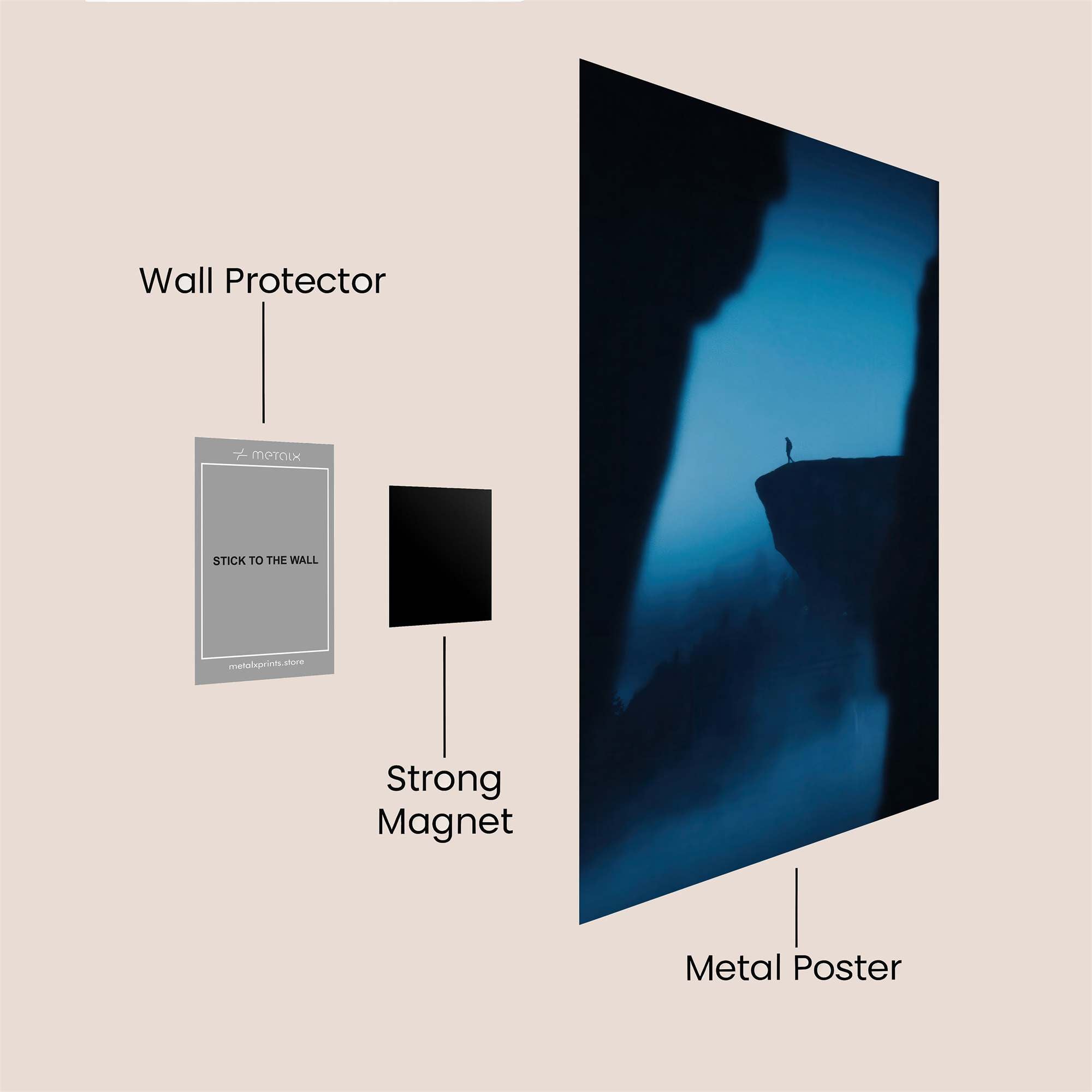 Edge Serenity Safe Wall Magnetic / M