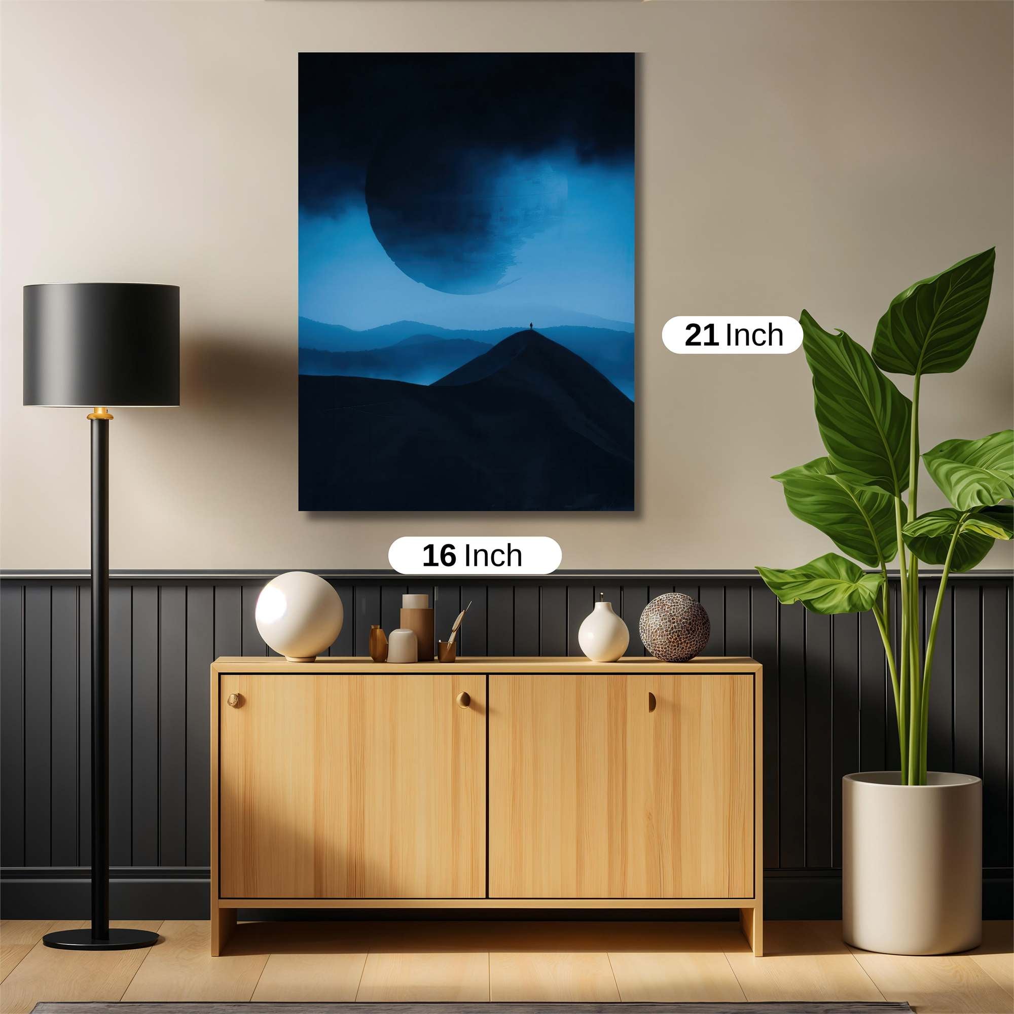 Moonlit Solitude Safe Wall Magnetic / M