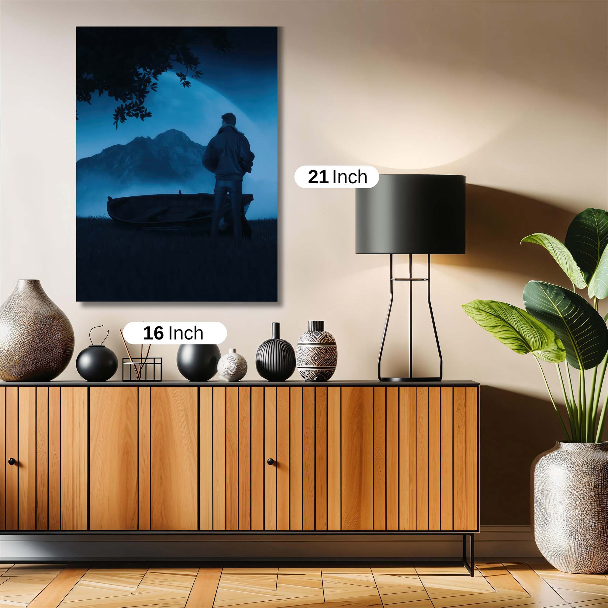 Moonlit Solitude Safe Wall Magnetic / M