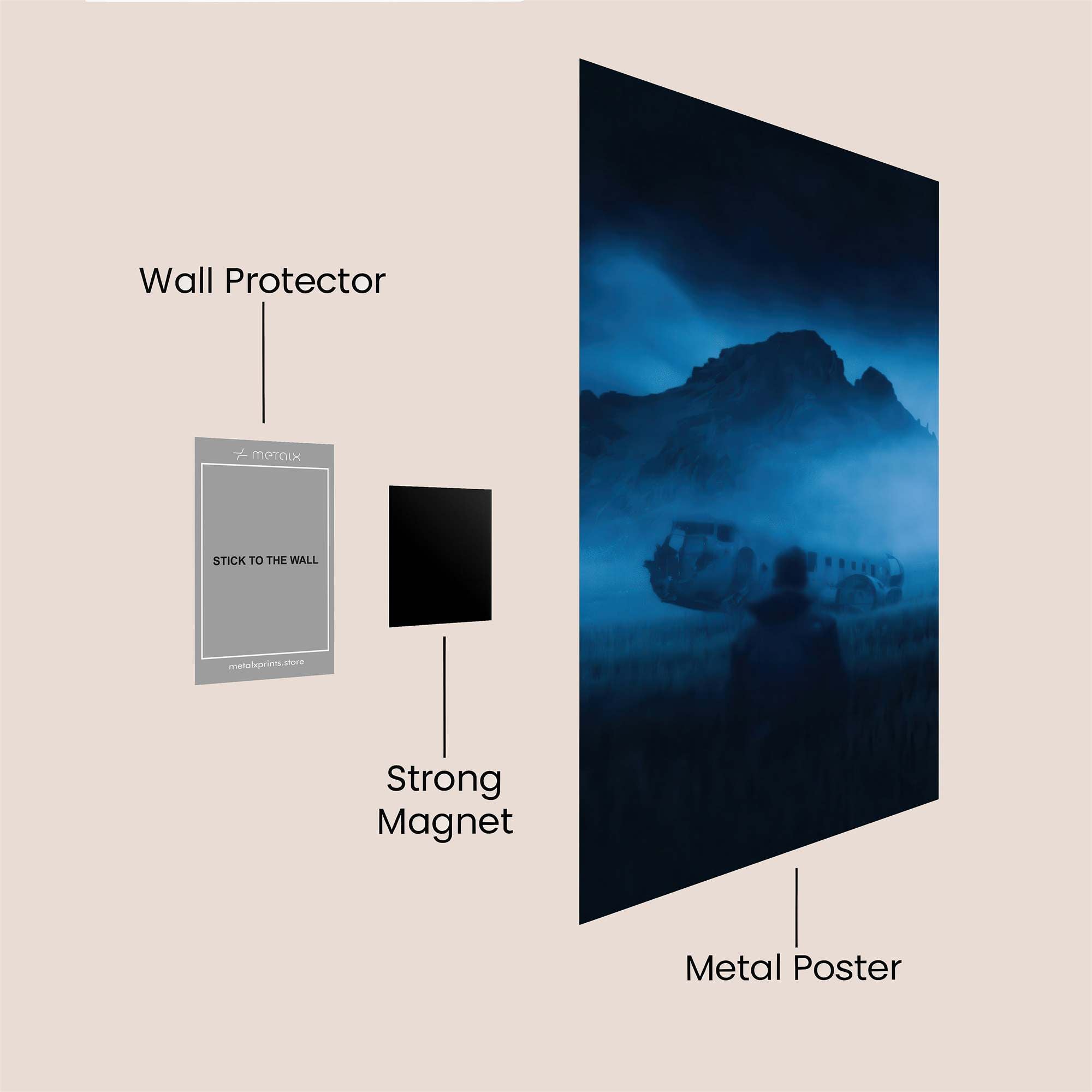 Alien Eerie Safe Wall Magnetic / M