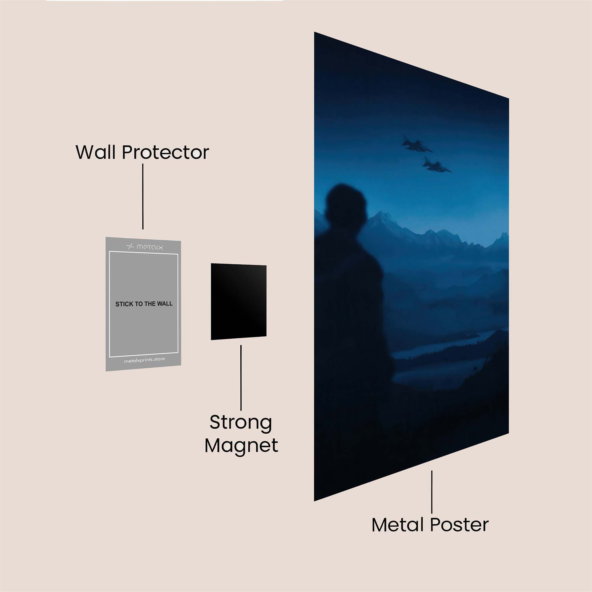 Wanderer Twilight Safe Wall Magnetic / M