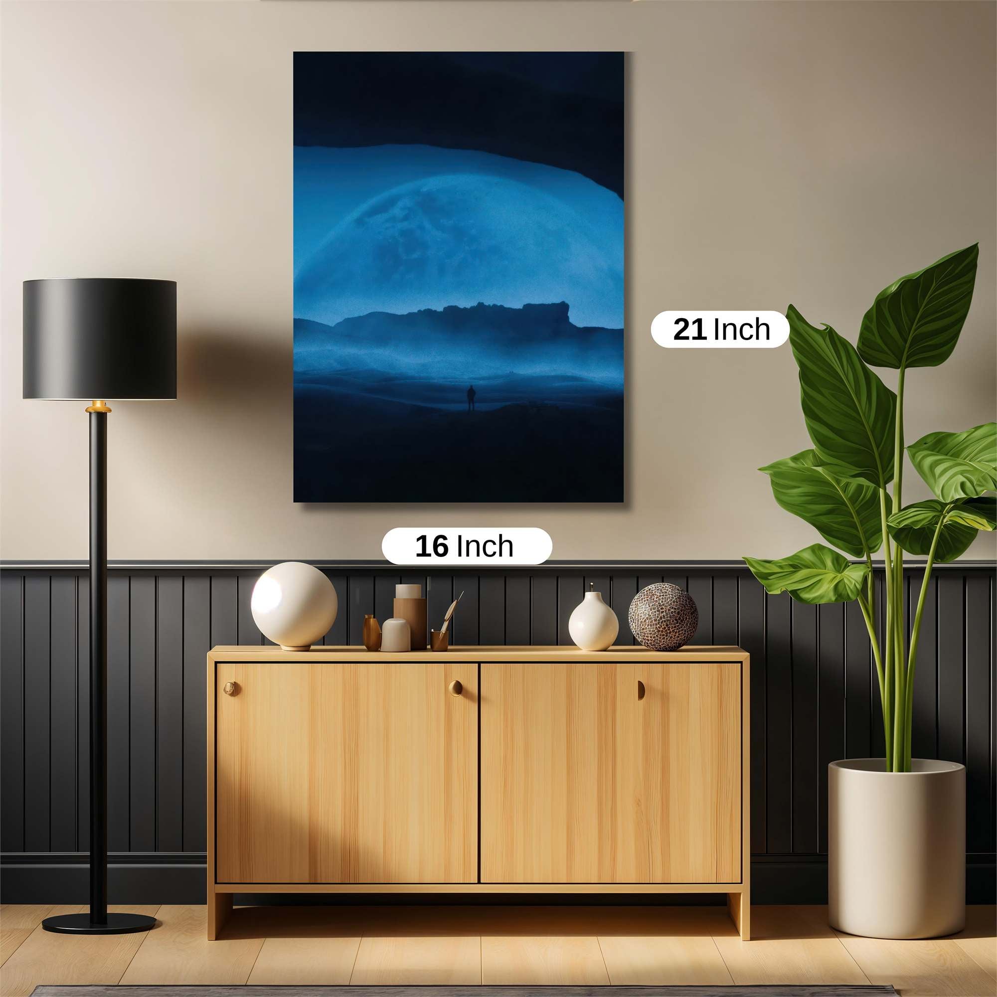 Moonlit Solitude Safe Wall Magnetic / M