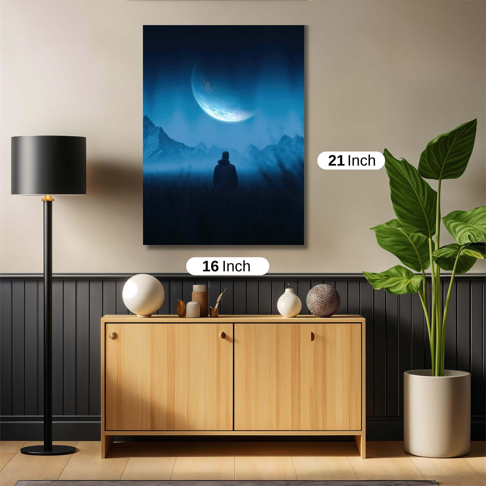 Moonlit Solitude Safe Wall Magnetic / M
