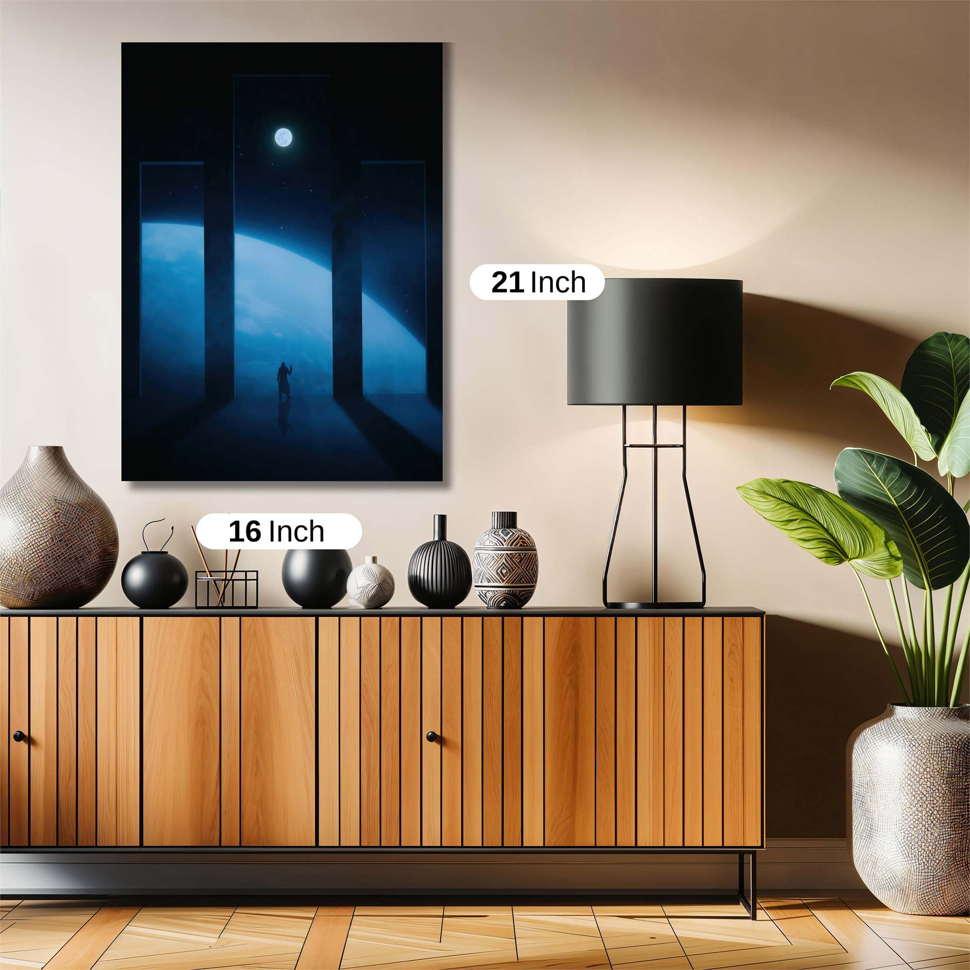 Moonlit Solitude Safe Wall Magnetic / M