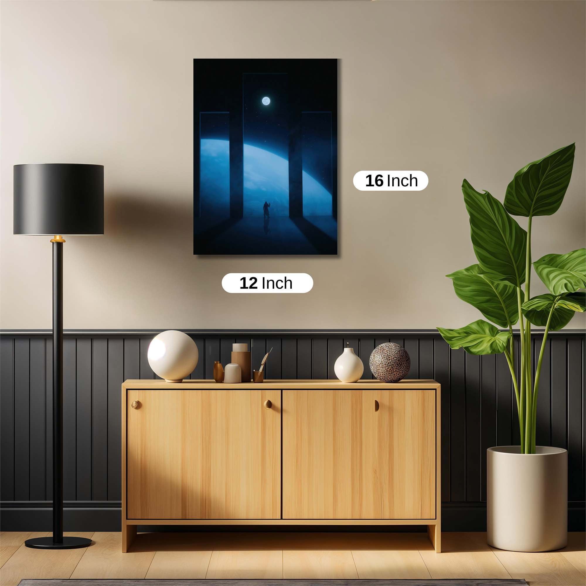 Moonlit Solitude Safe Wall Magnetic / M