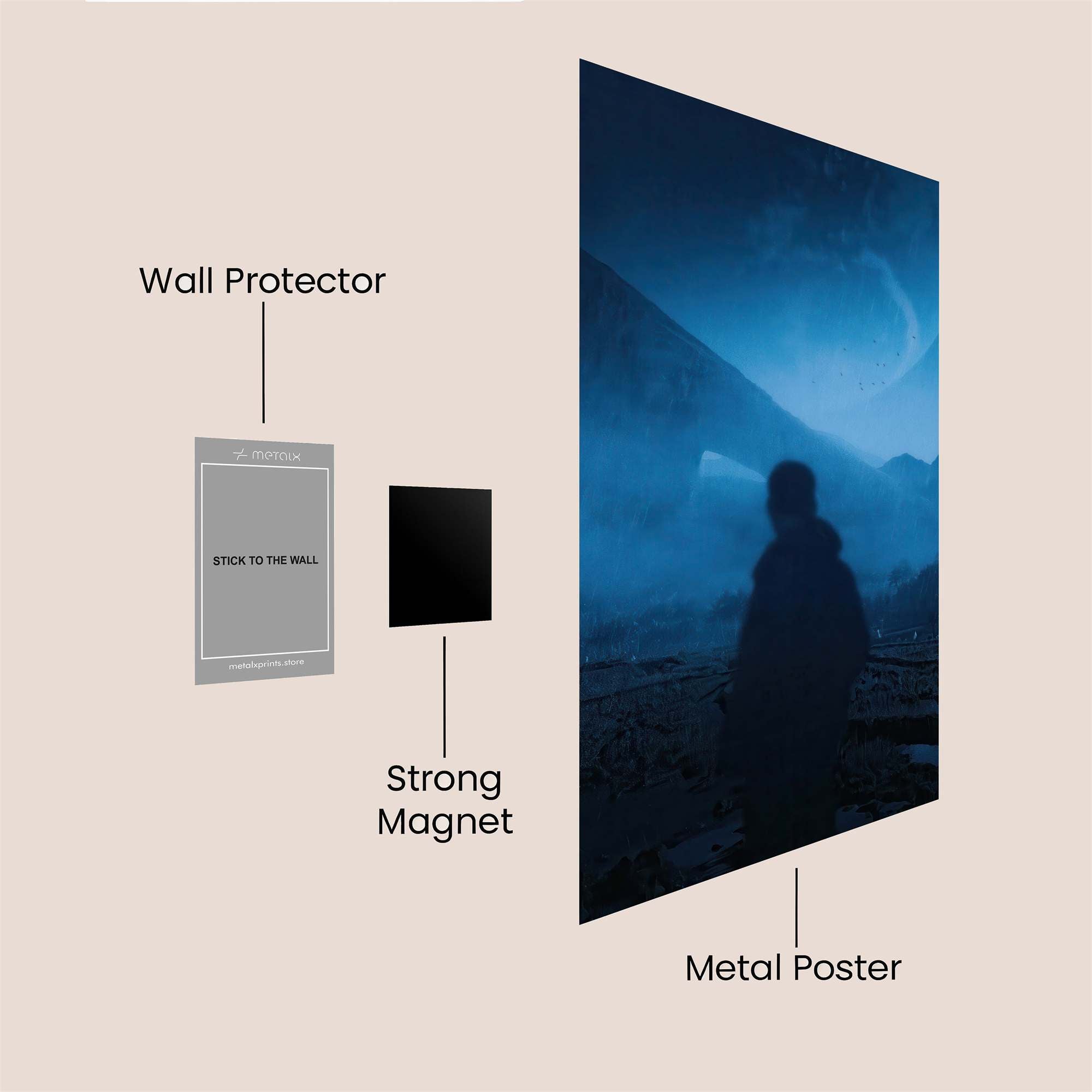 Moonlit Mystery Safe Wall Magnetic / M