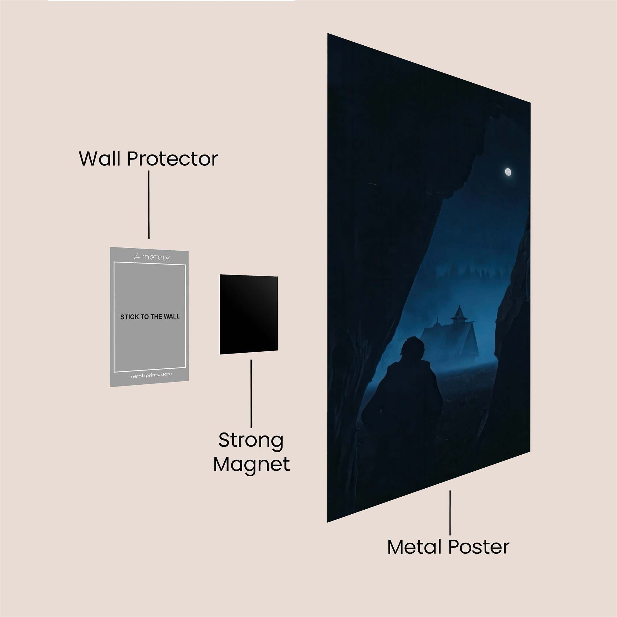 Moonlit Mystery Safe Wall Magnetic / M