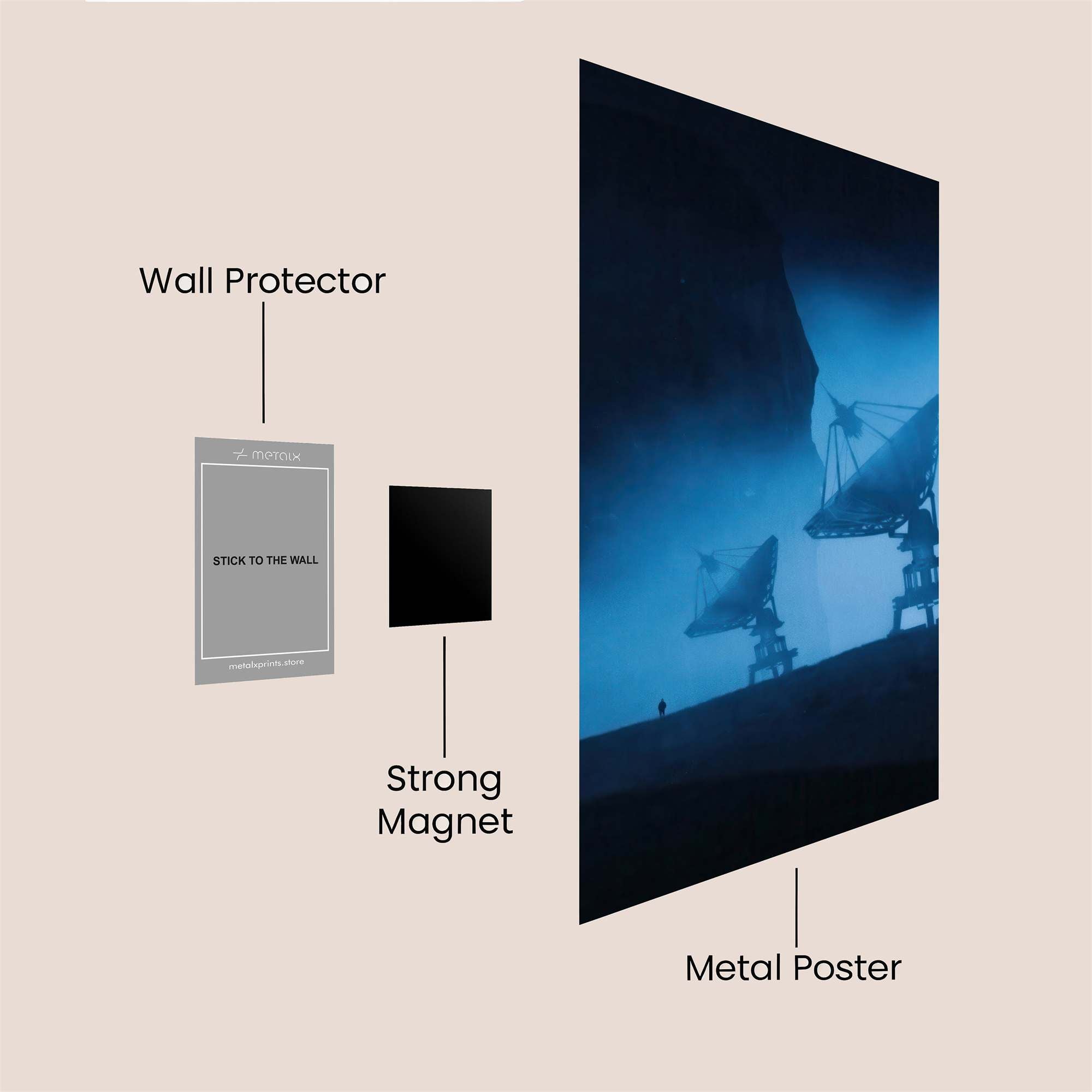 Antennae Enigma Safe Wall Magnetic / M