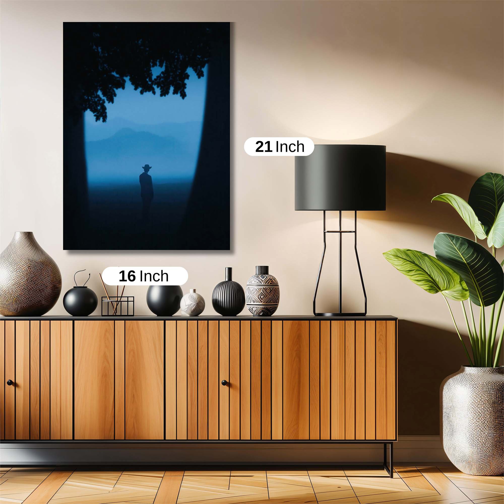 Cowboy Twilight Safe Wall Magnetic / M