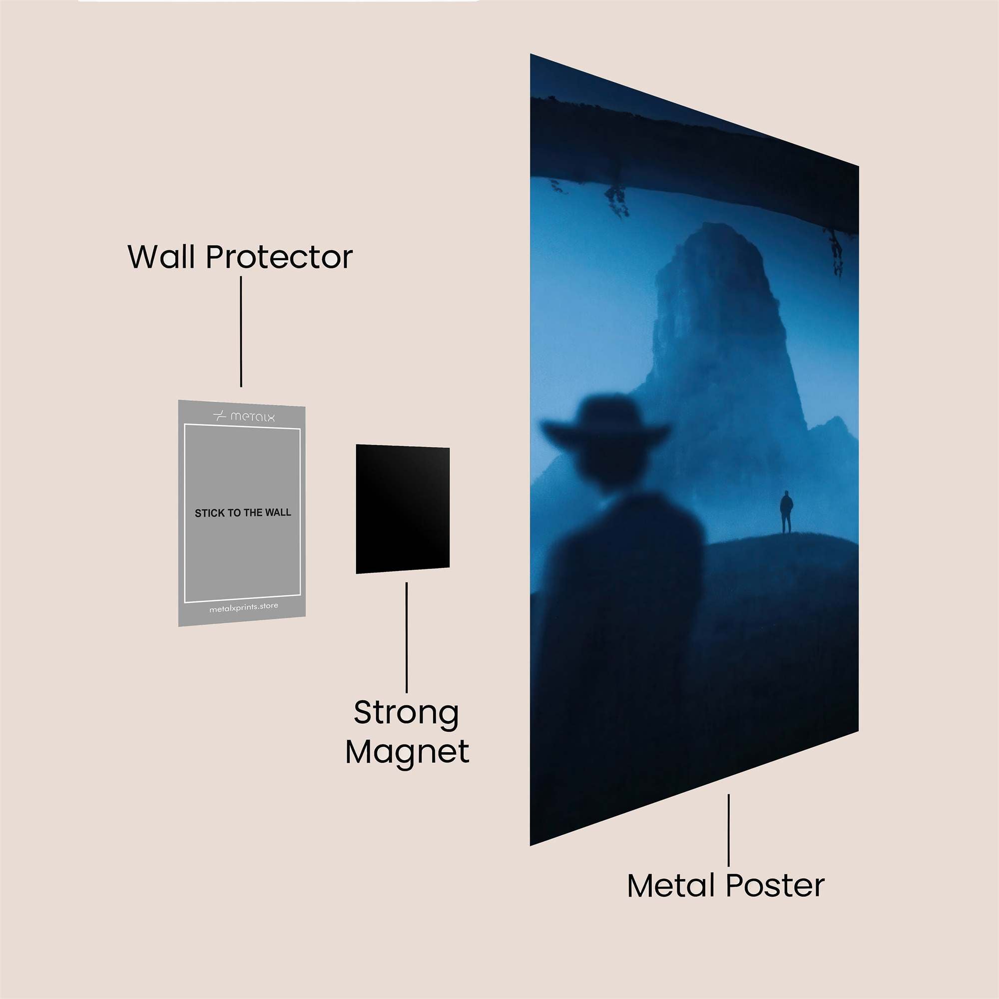 Mystery Peak Safe Wall Magnetic / M