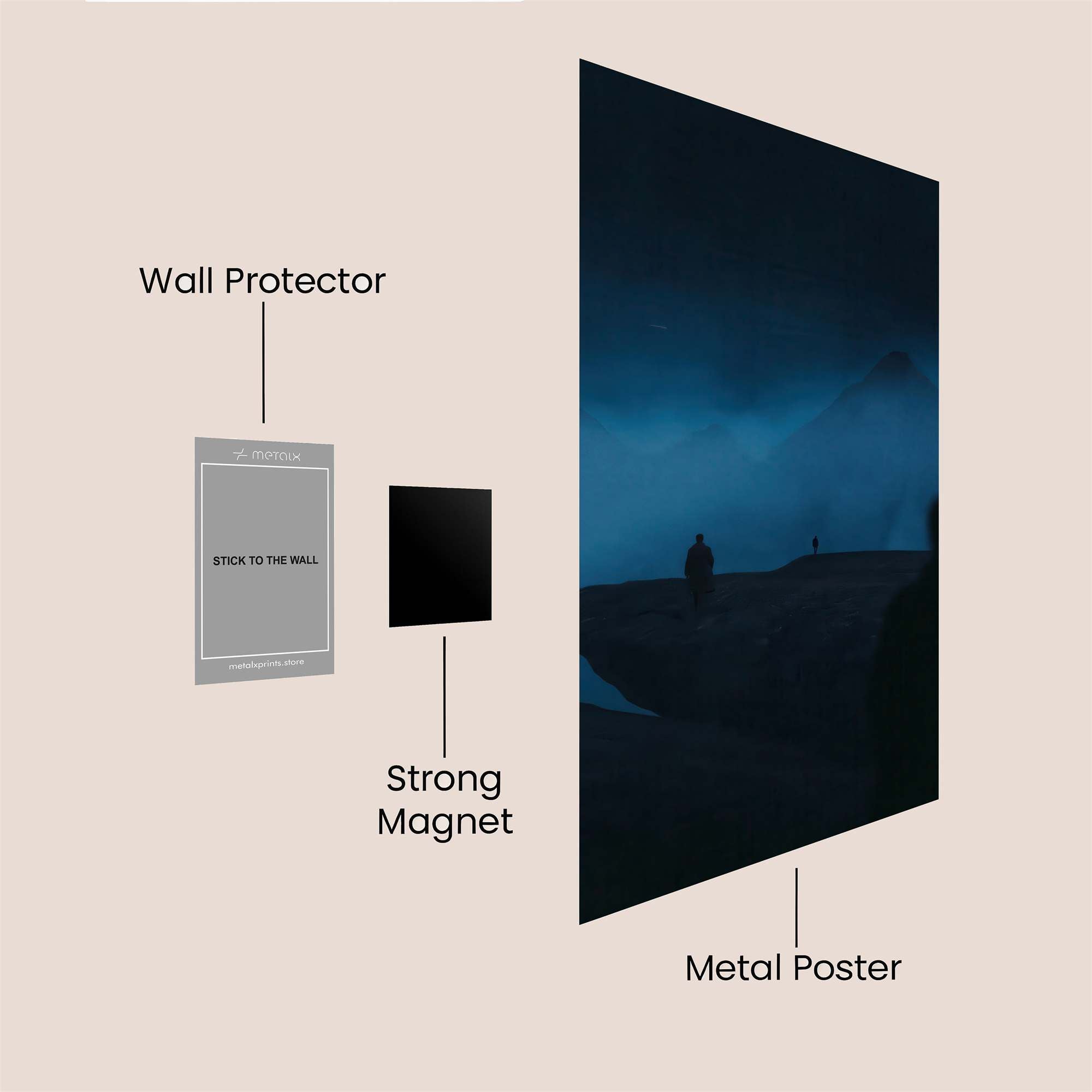 Pyramidic Mystery Safe Wall Magnetic / M