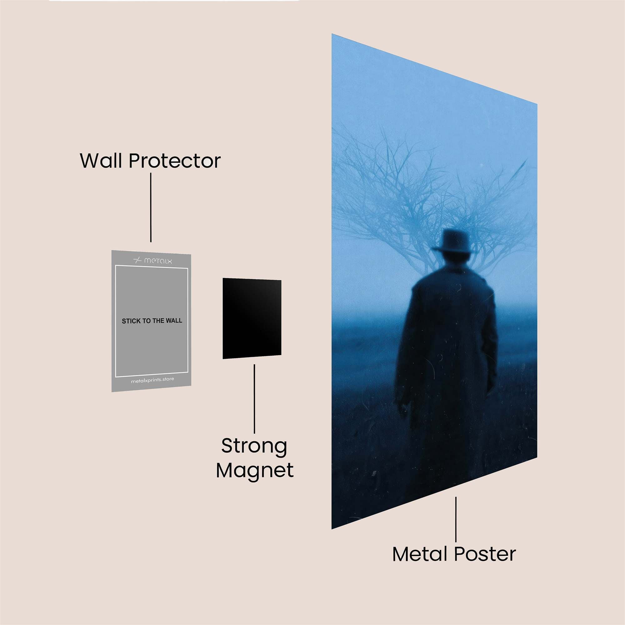 Treebound Solitude Safe Wall Magnetic / M