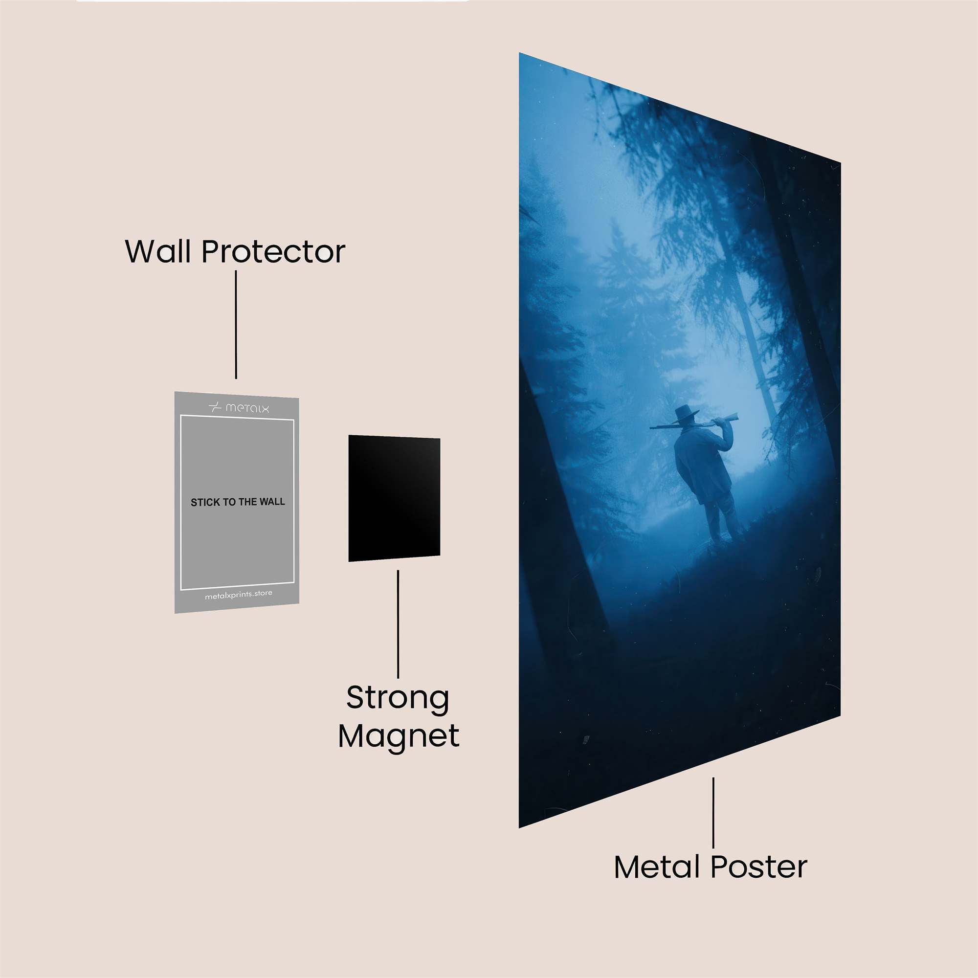 Hunter Eerie Safe Wall Magnetic / M