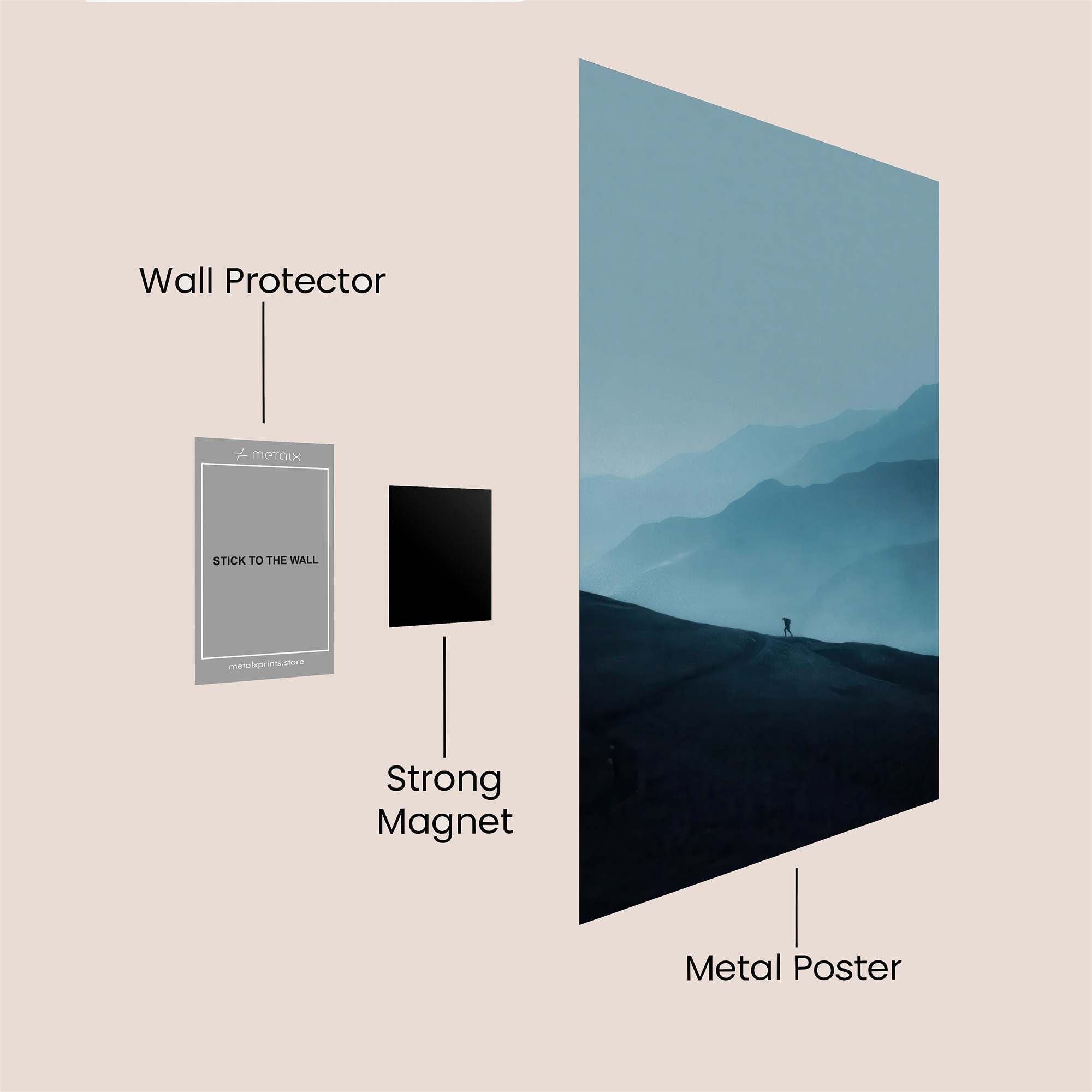 Solitude Echo Safe Wall Magnetic / M
