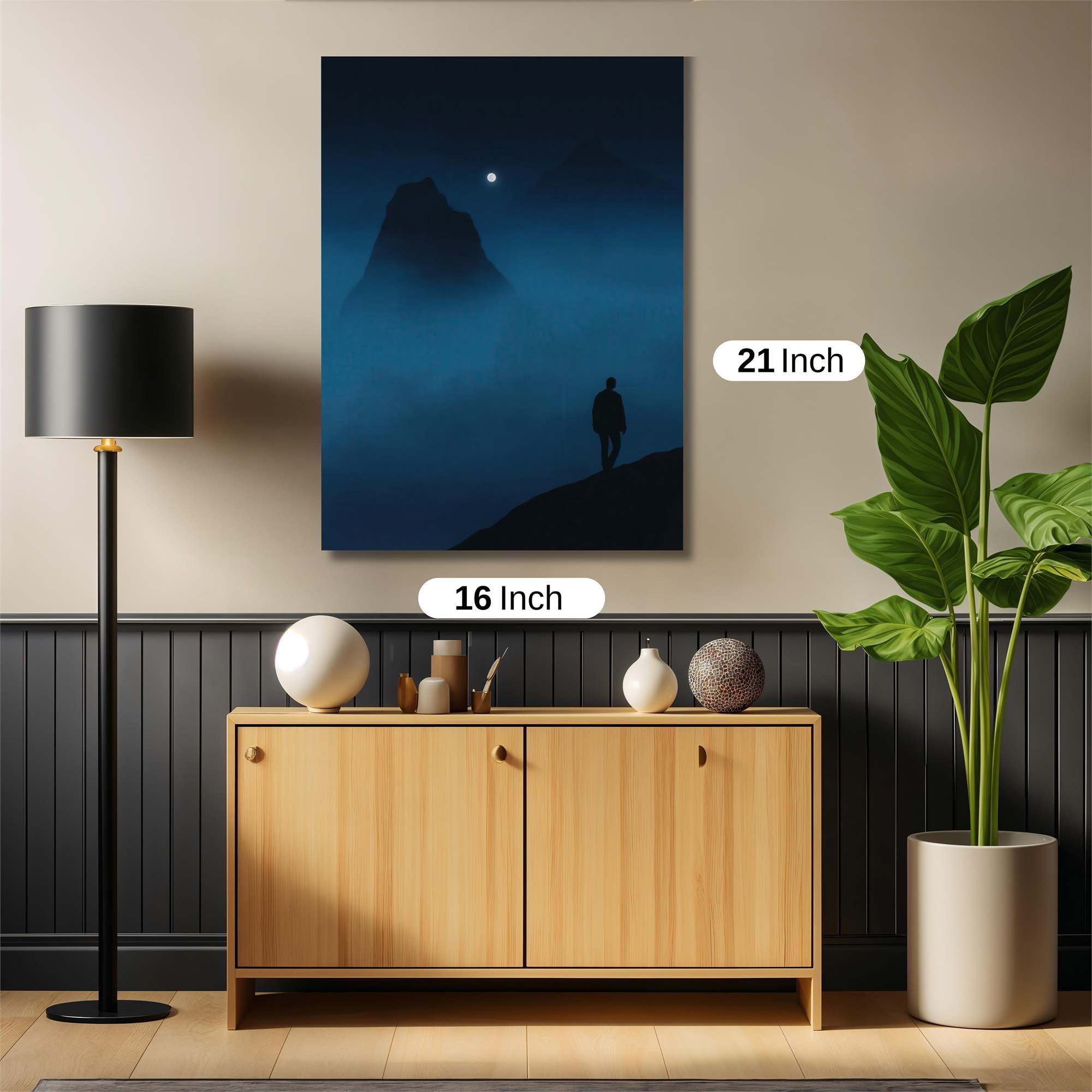 Mountain Solitude Safe Wall Magnetic / M