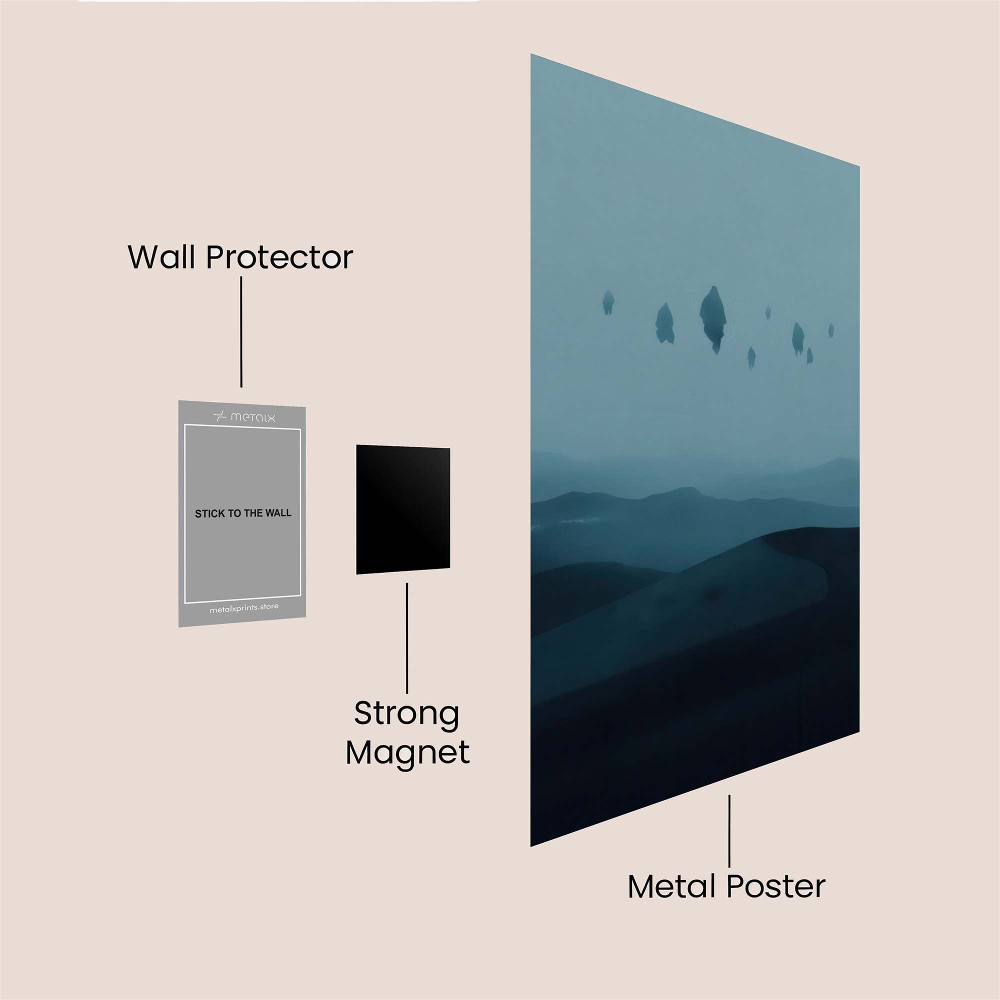 Alien Arrival Safe Wall Magnetic / M