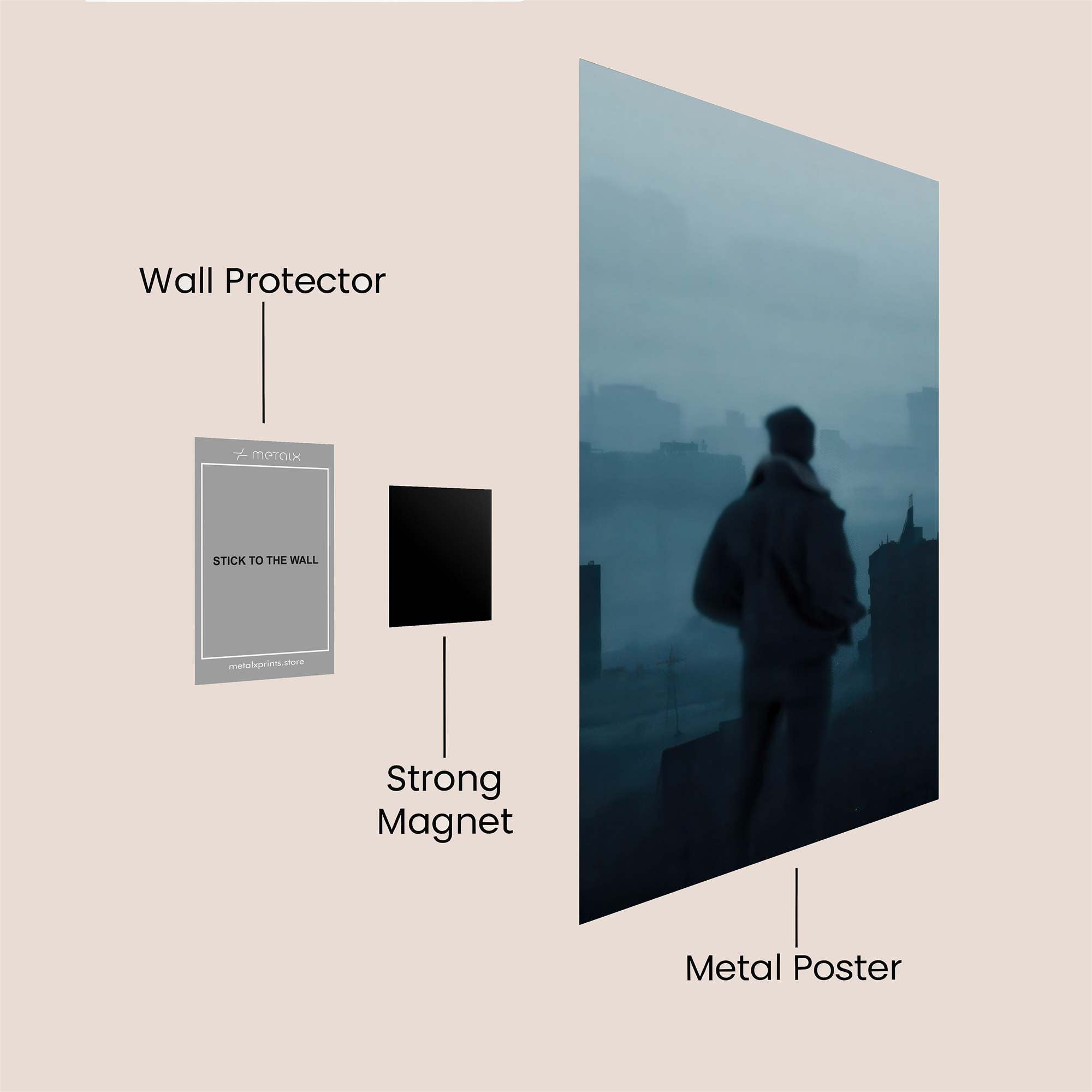 City Solitude Safe Wall Magnetic / M