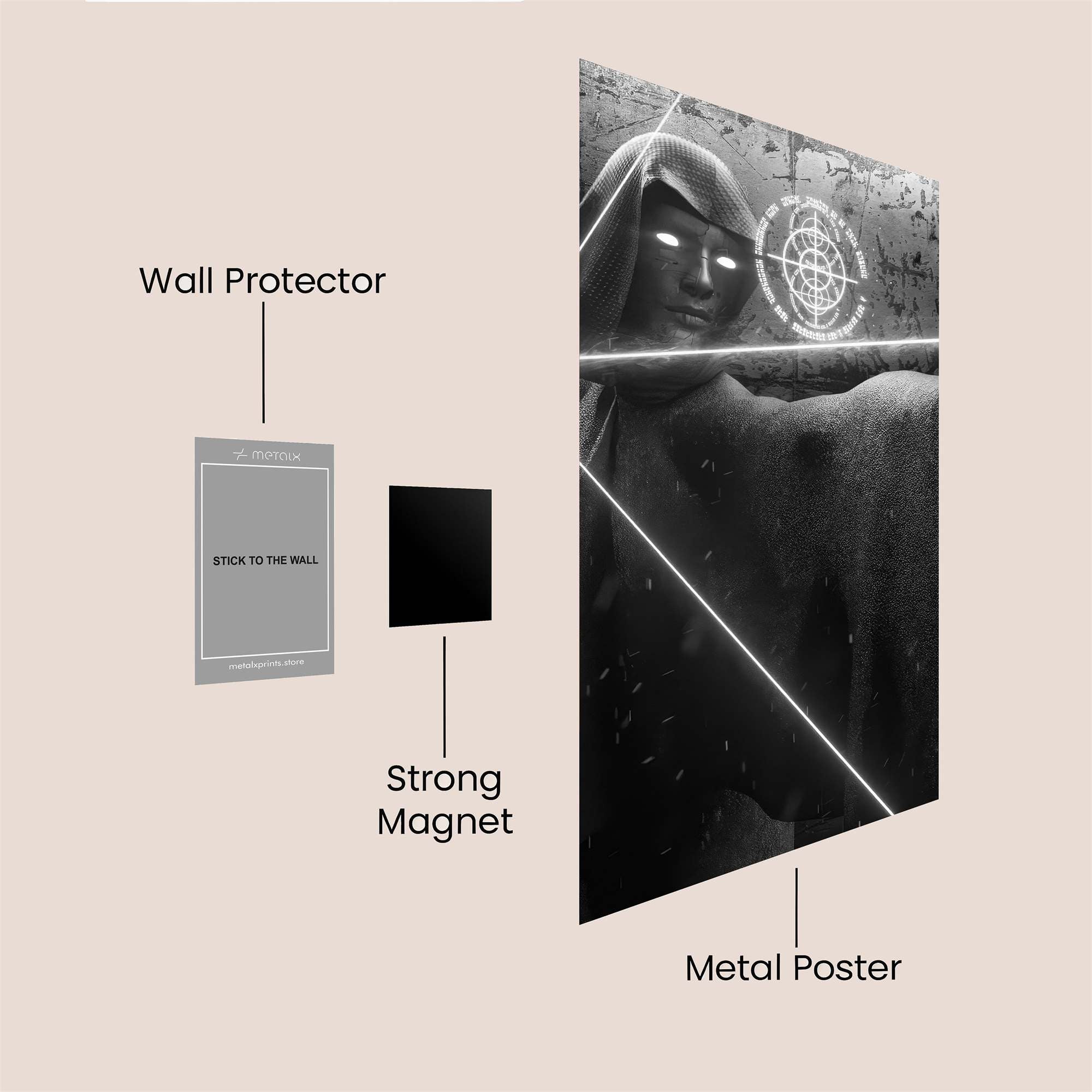 Temple Serenity Safe Wall Magnetic / M