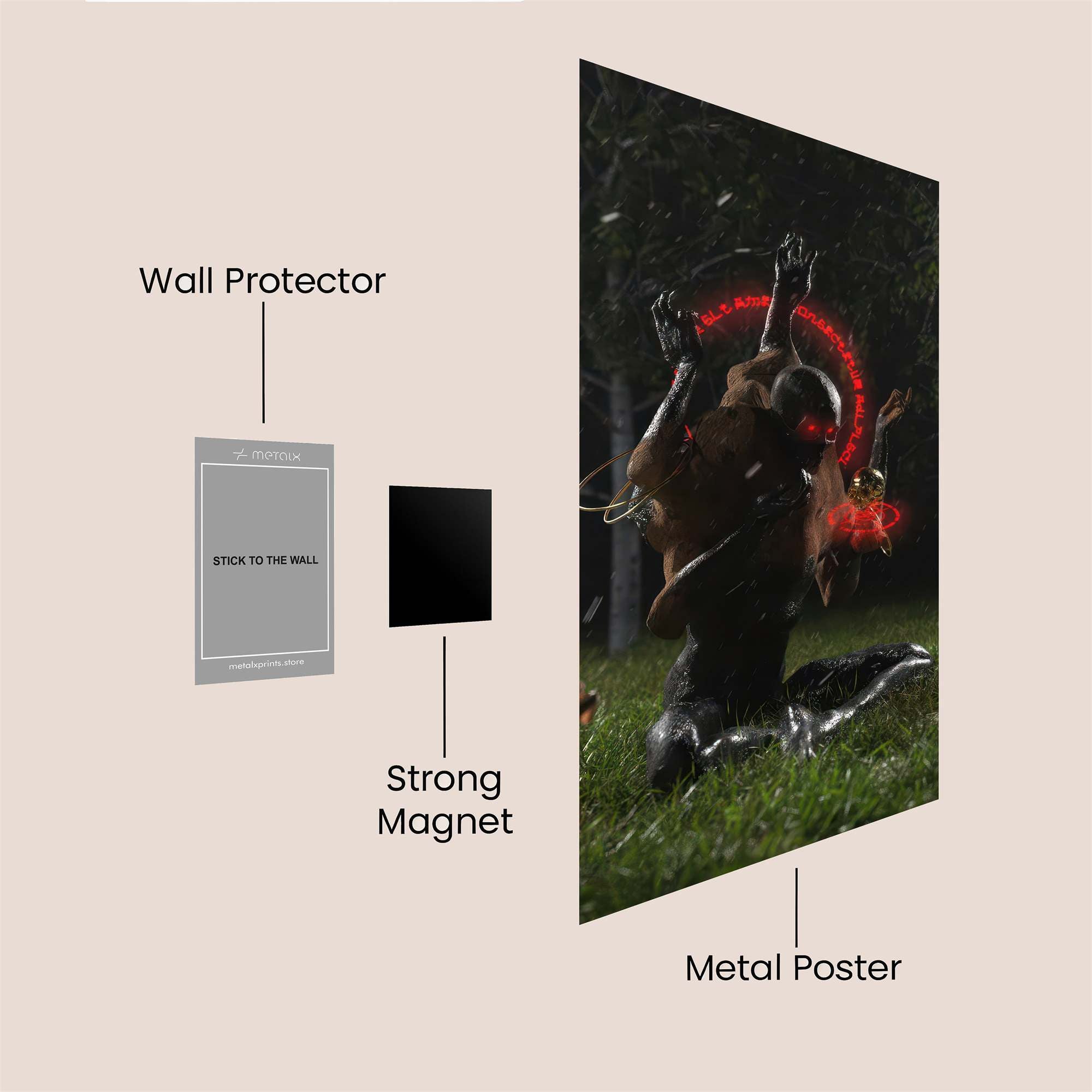 Ruins Enigmatic Safe Wall Magnetic / M