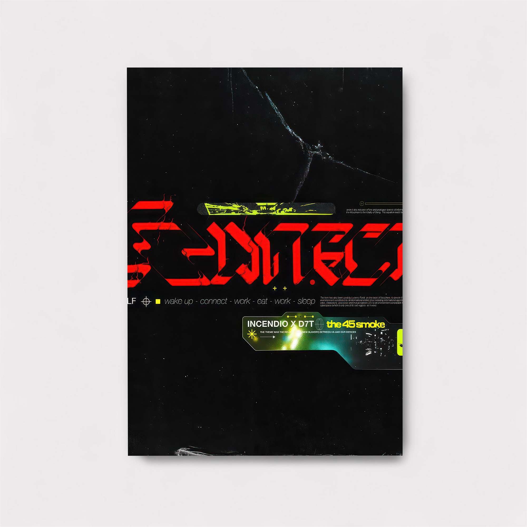 Cyberpunk Rebellion Safe Wall Magnetic / M