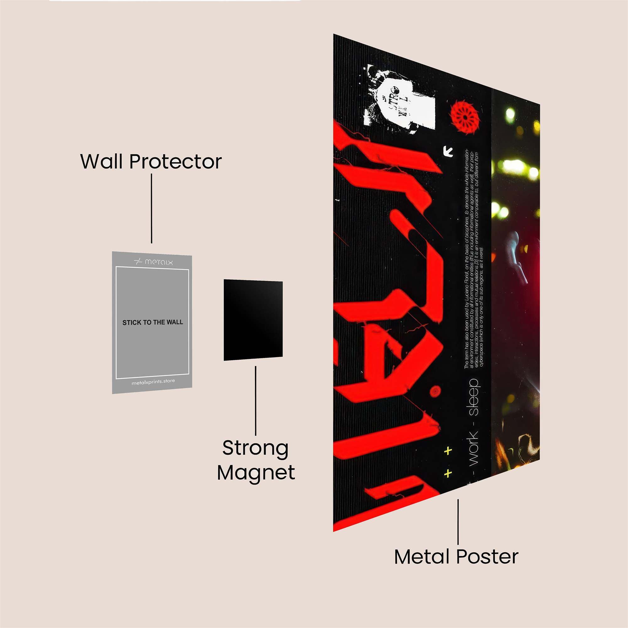Neon Dream Safe Wall Magnetic / M