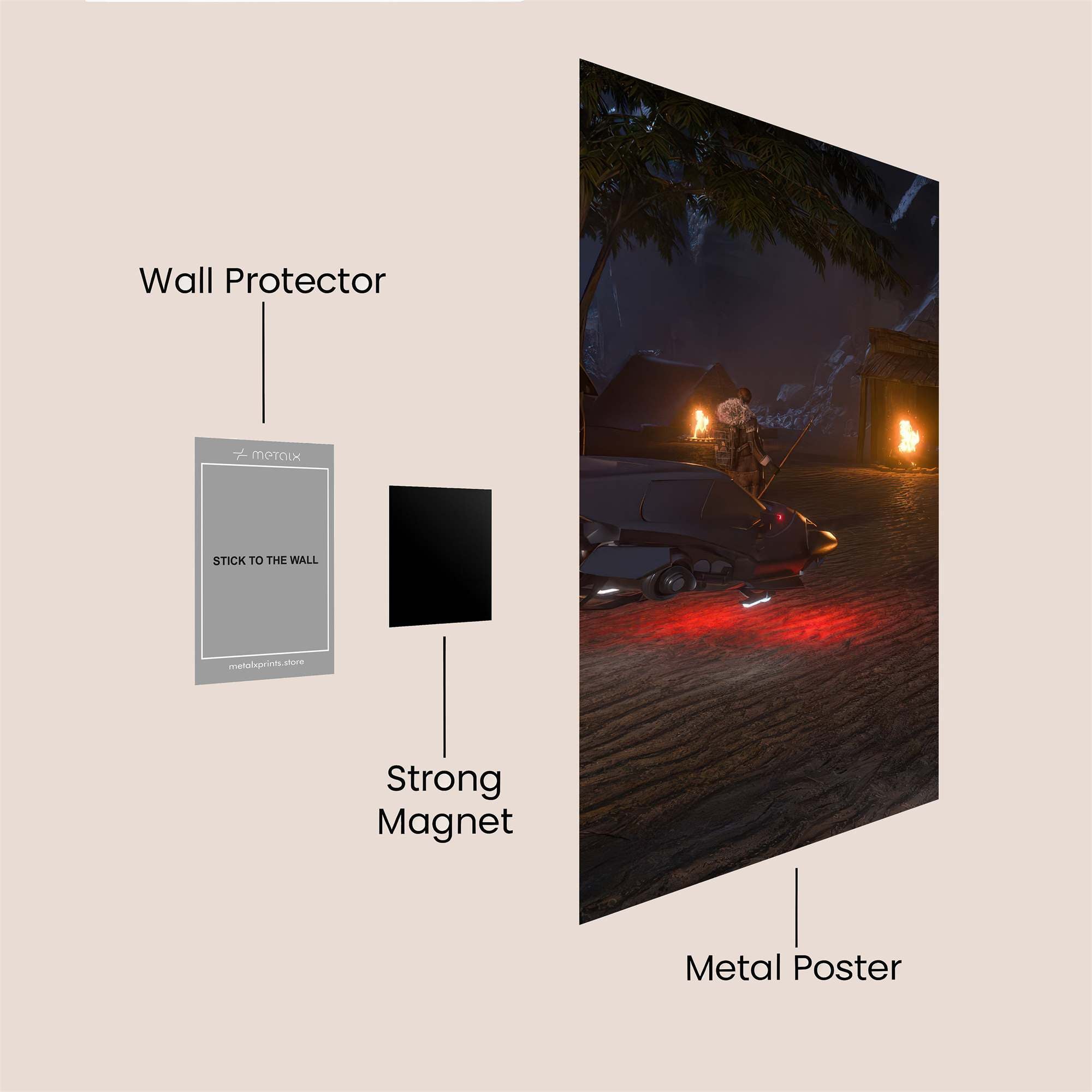 Nightfall Serenity Safe Wall Magnetic / M