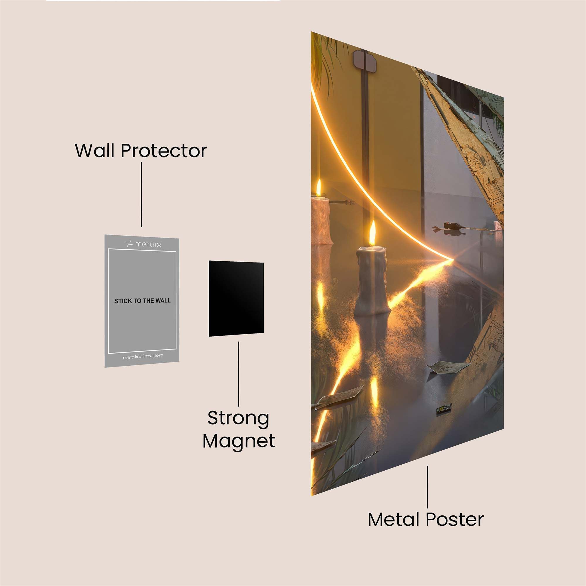 Candlelight Mystery Safe Wall Magnetic / M