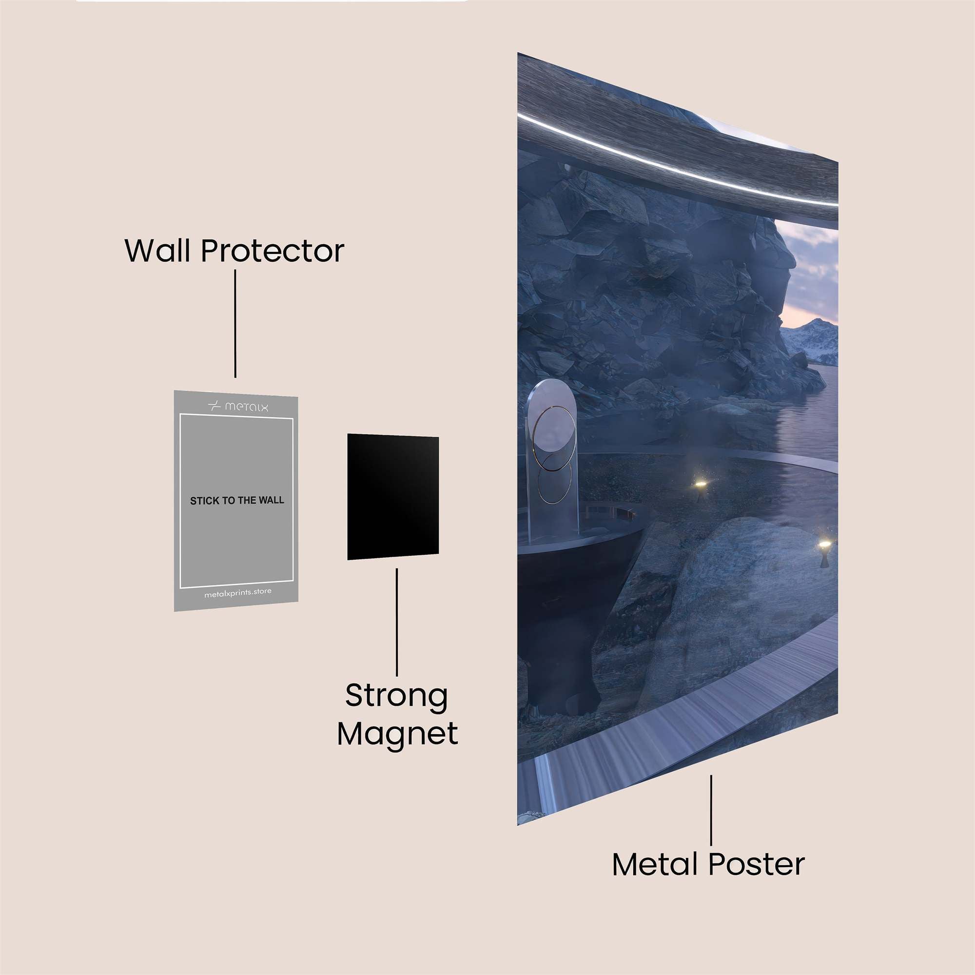 Monolith Serenity Safe Wall Magnetic / M