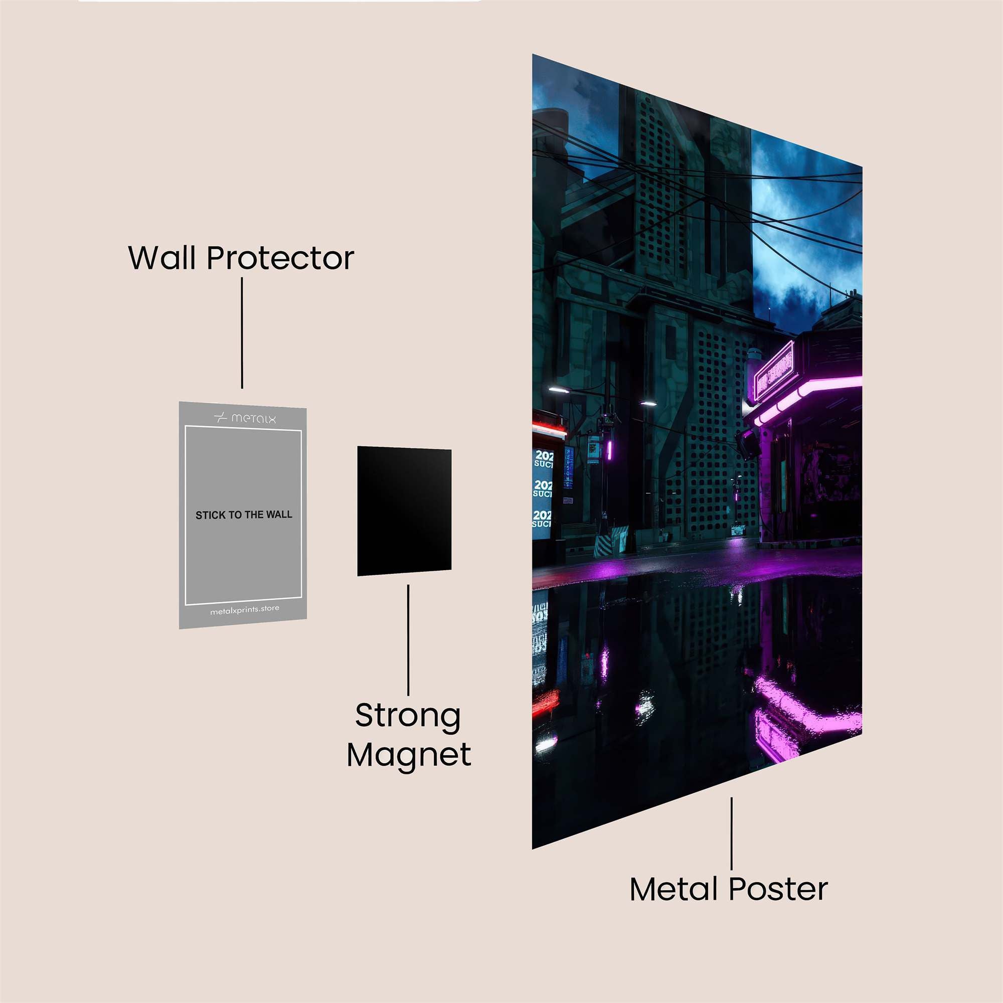 Cyberpunk Dream Safe Wall Magnetic / M