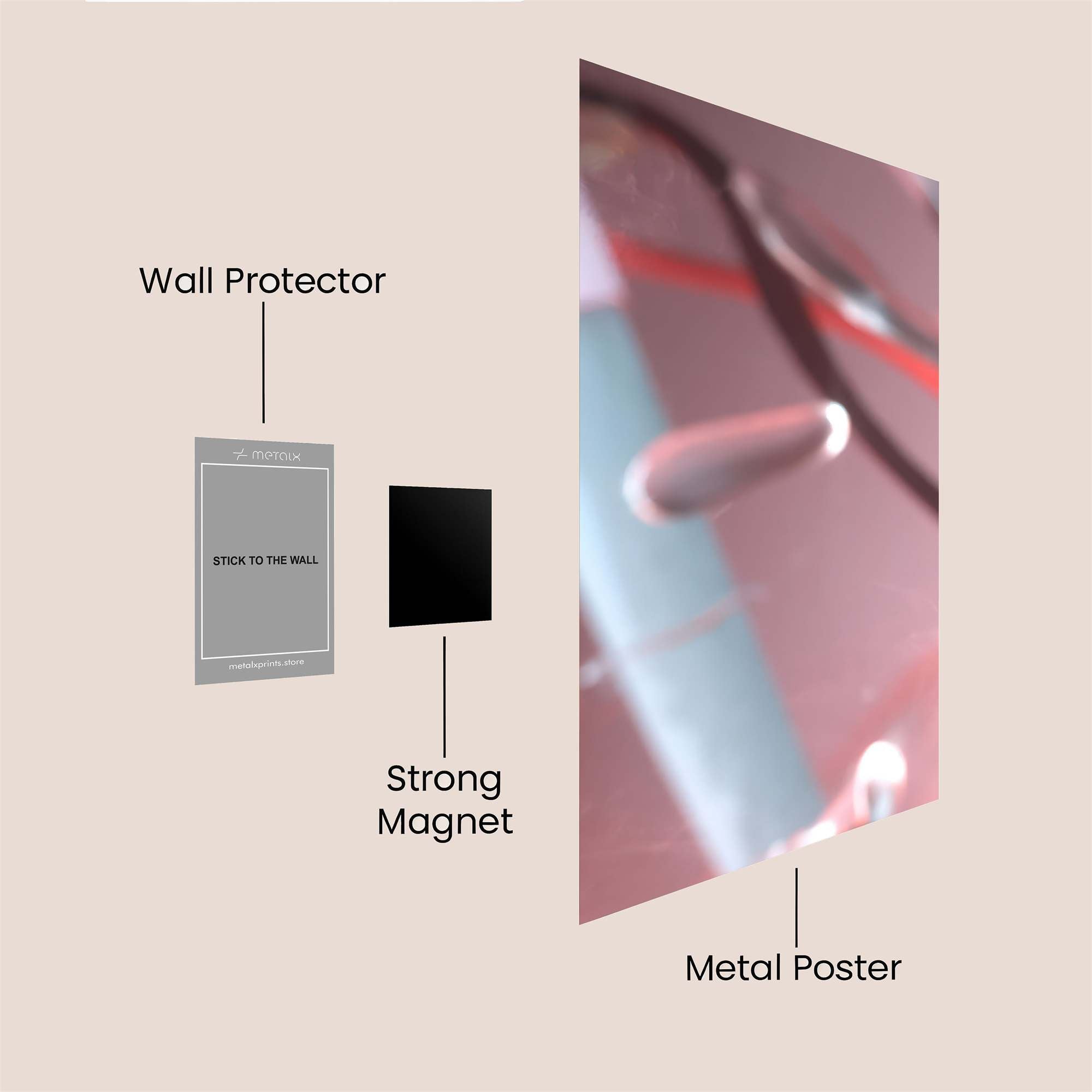 Plane Serene Safe Wall Magnetic / M