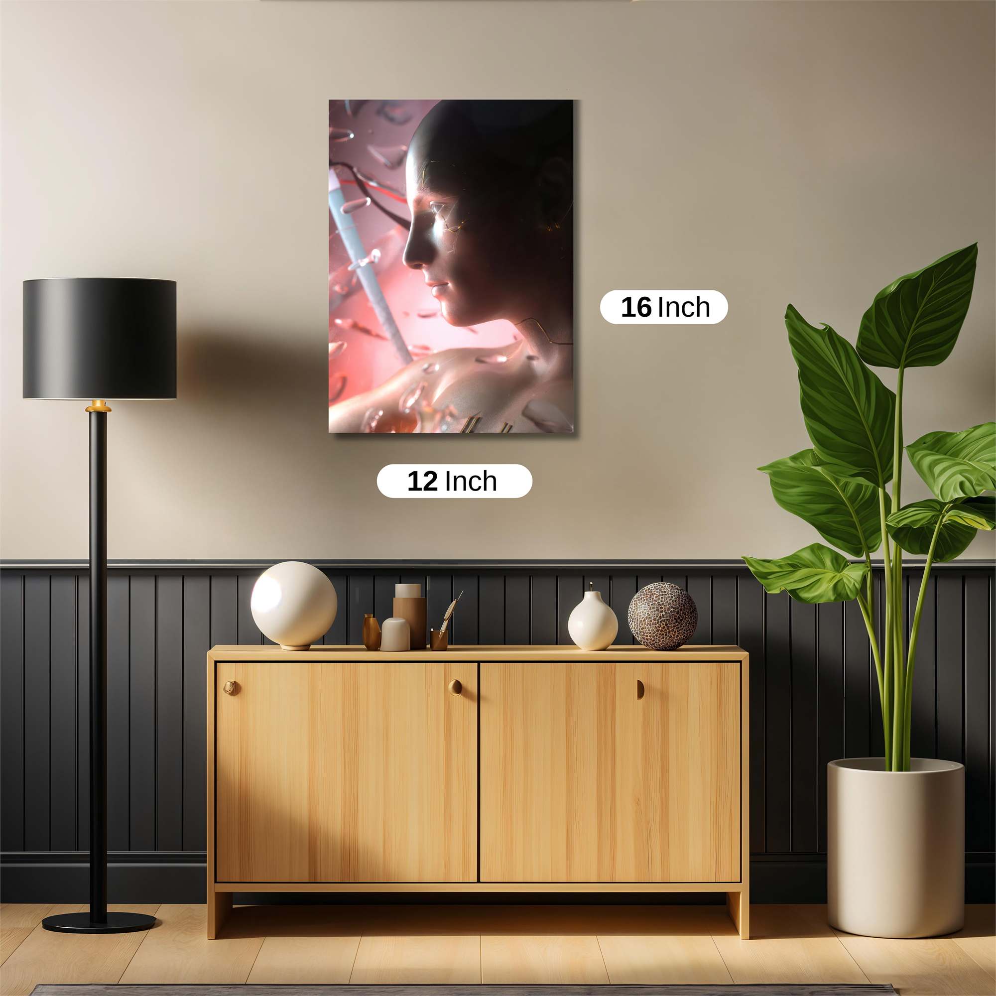 Cyber Serenity Safe Wall Magnetic / M