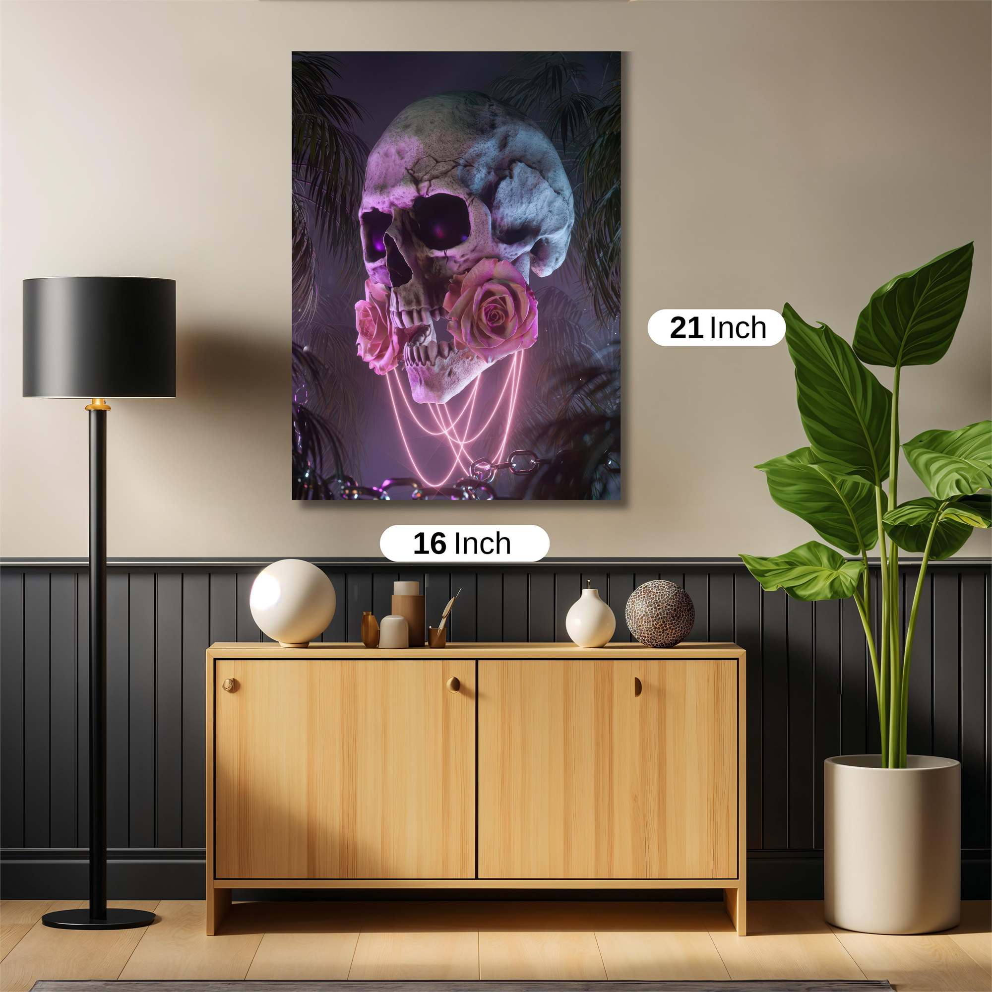 Skull Serenity Safe Wall Magnetic / M