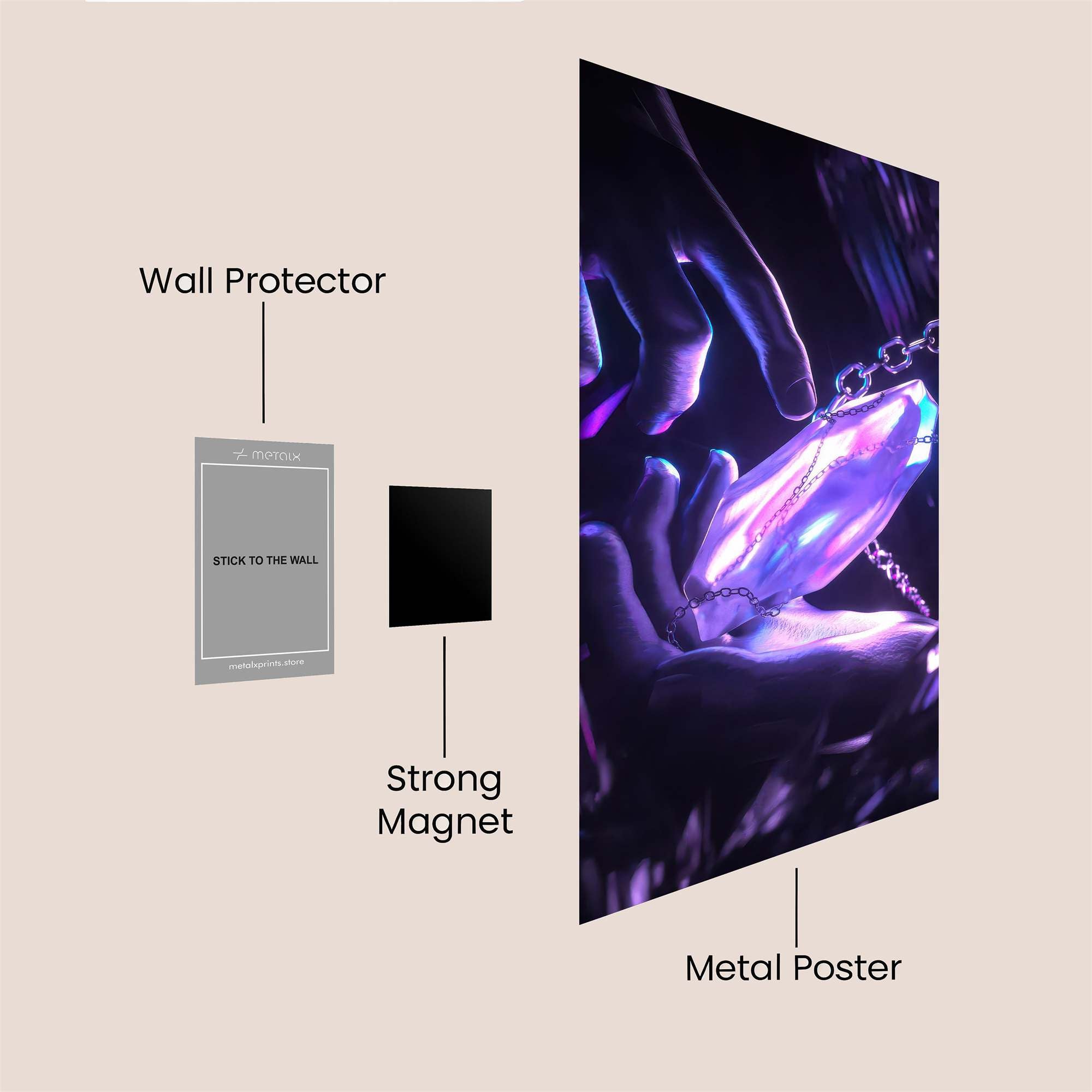 Crystal Enigma Safe Wall Magnetic / M