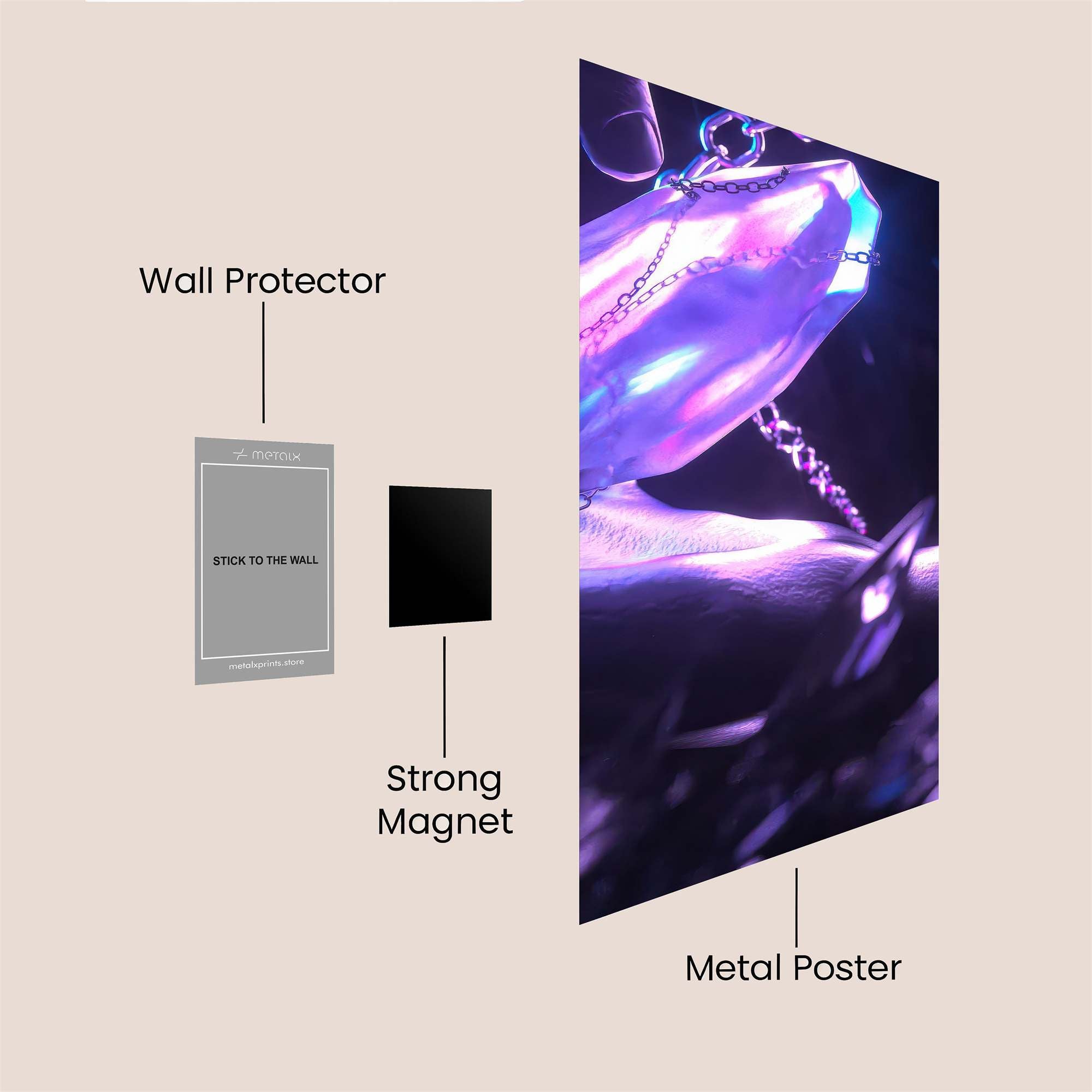 Crystal Enigma Safe Wall Magnetic / M