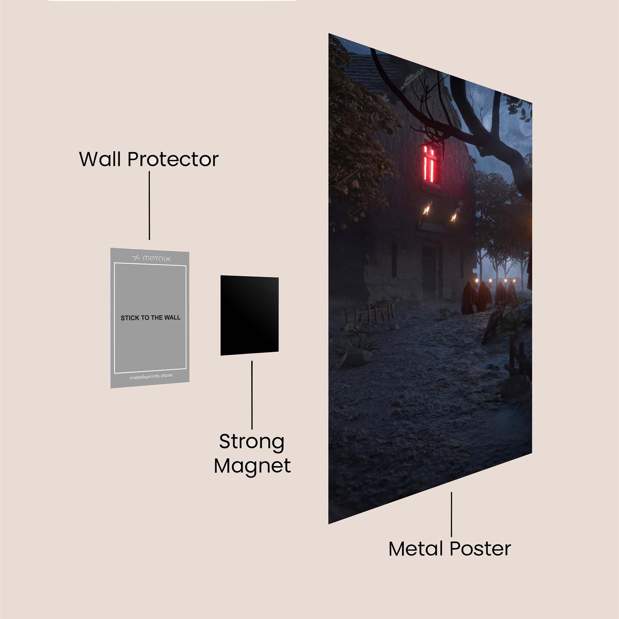 Haunted Vigil Safe Wall Magnetic / M