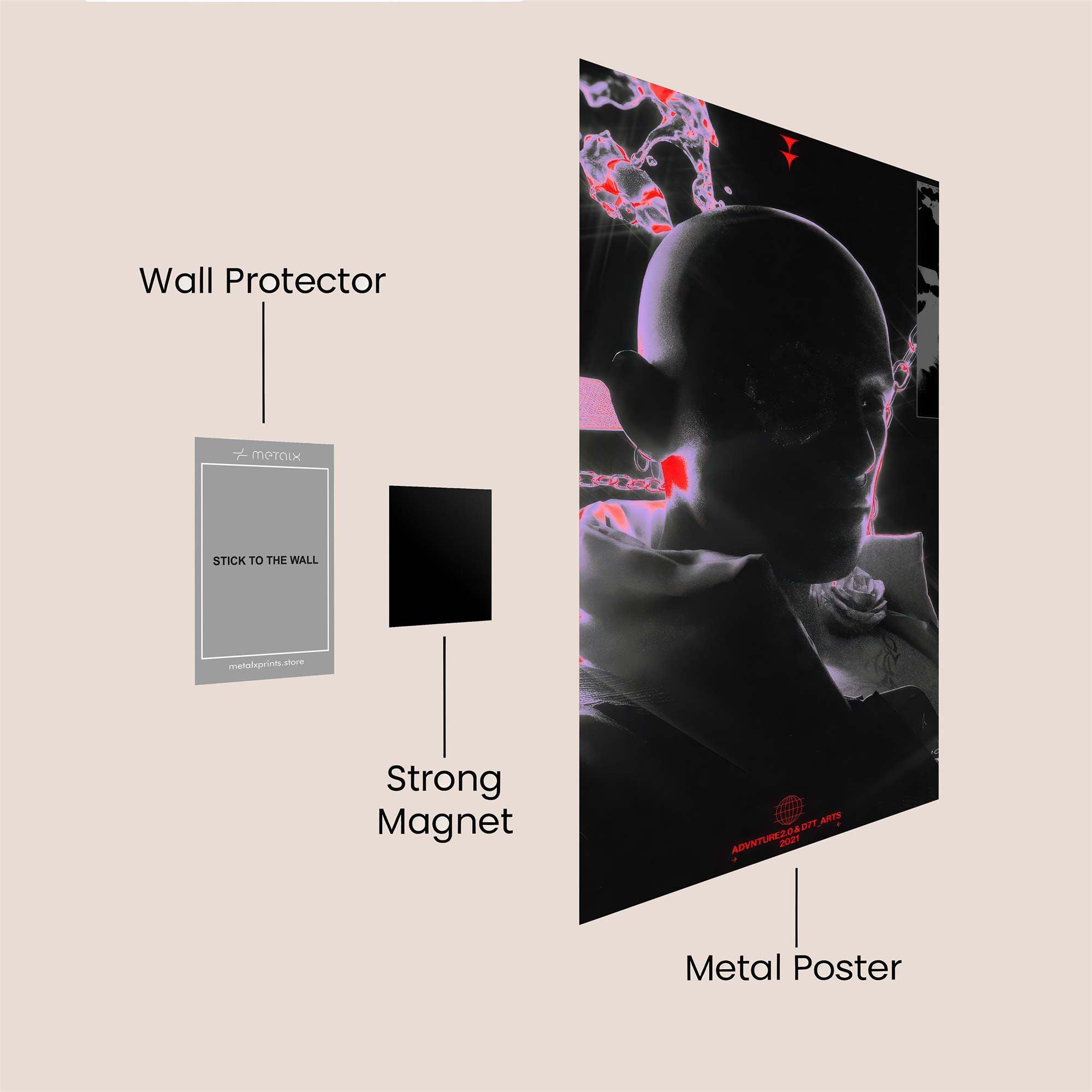 Cyber Elegance Safe Wall Magnetic / M
