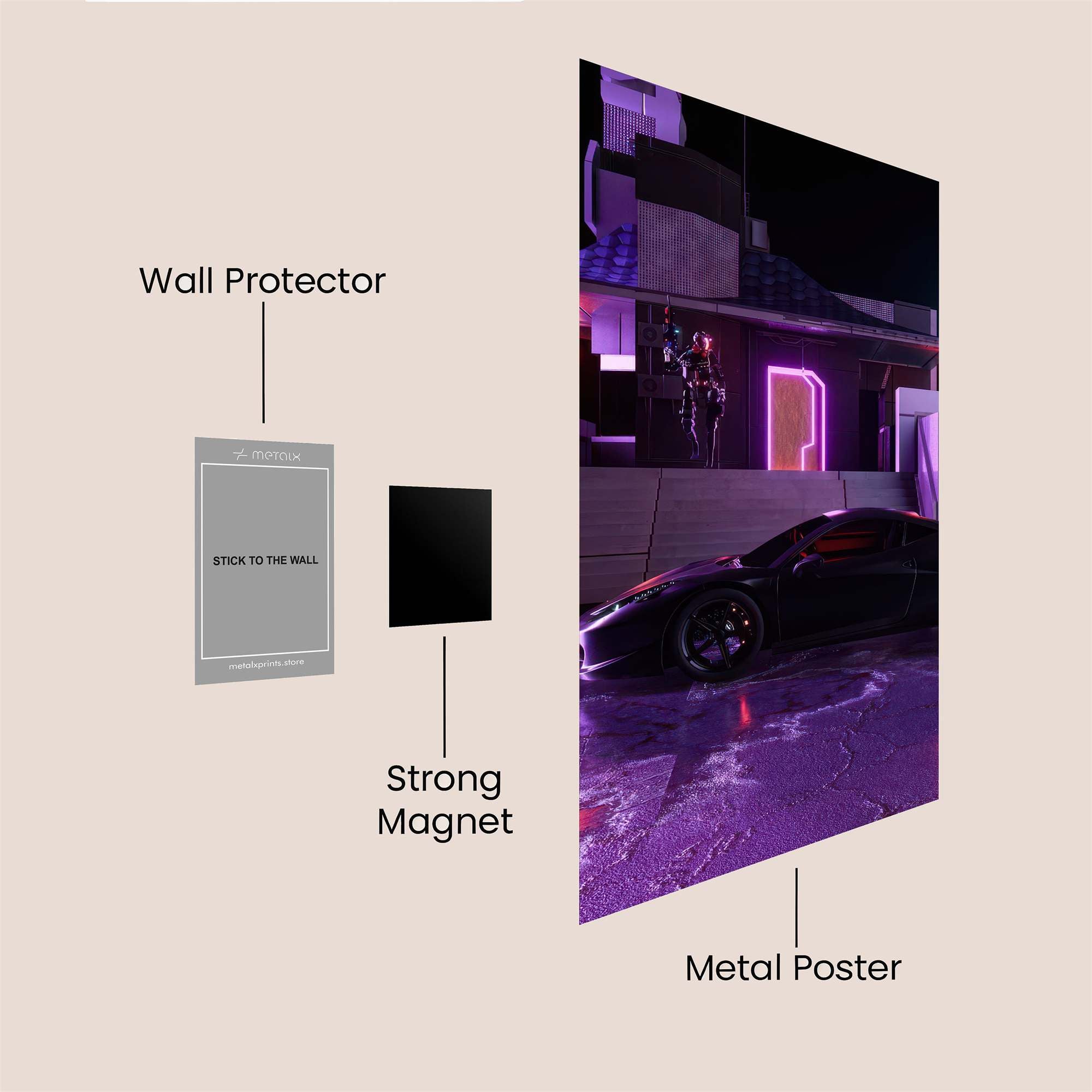 Neon Noir Safe Wall Magnetic / M