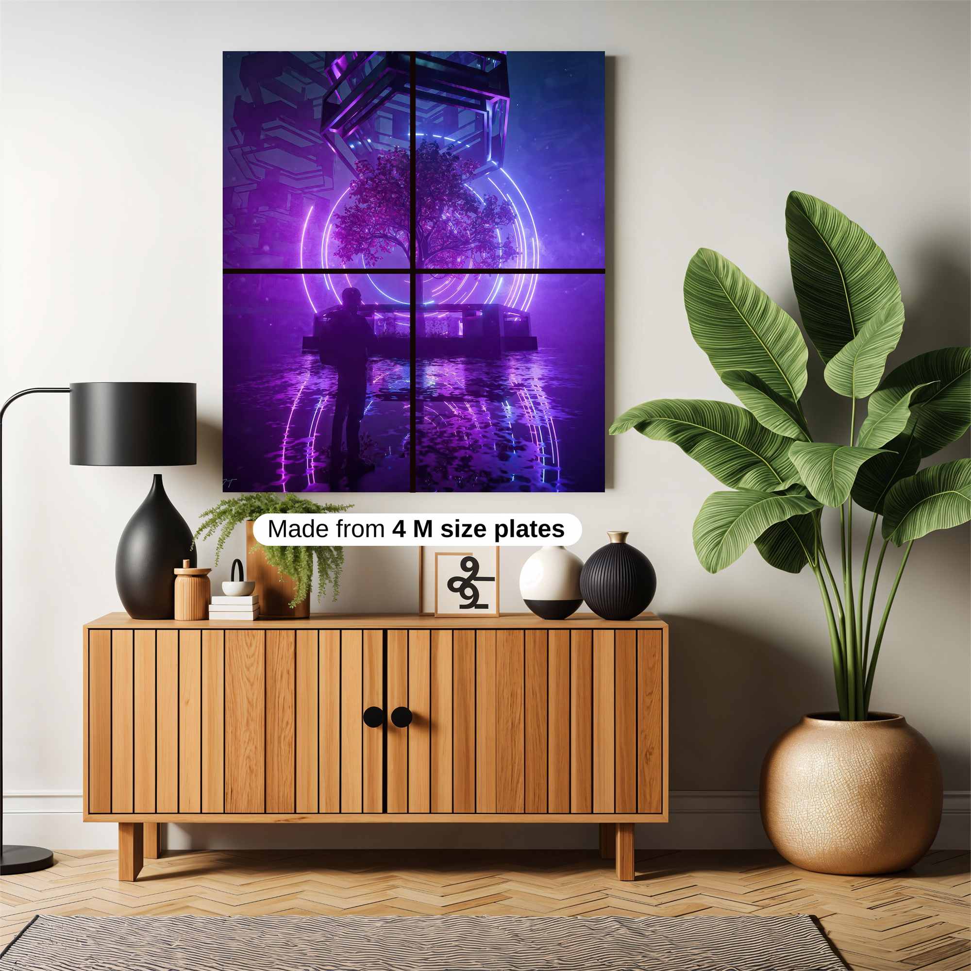 Neon Serenity Safe Wall Magnetic / M