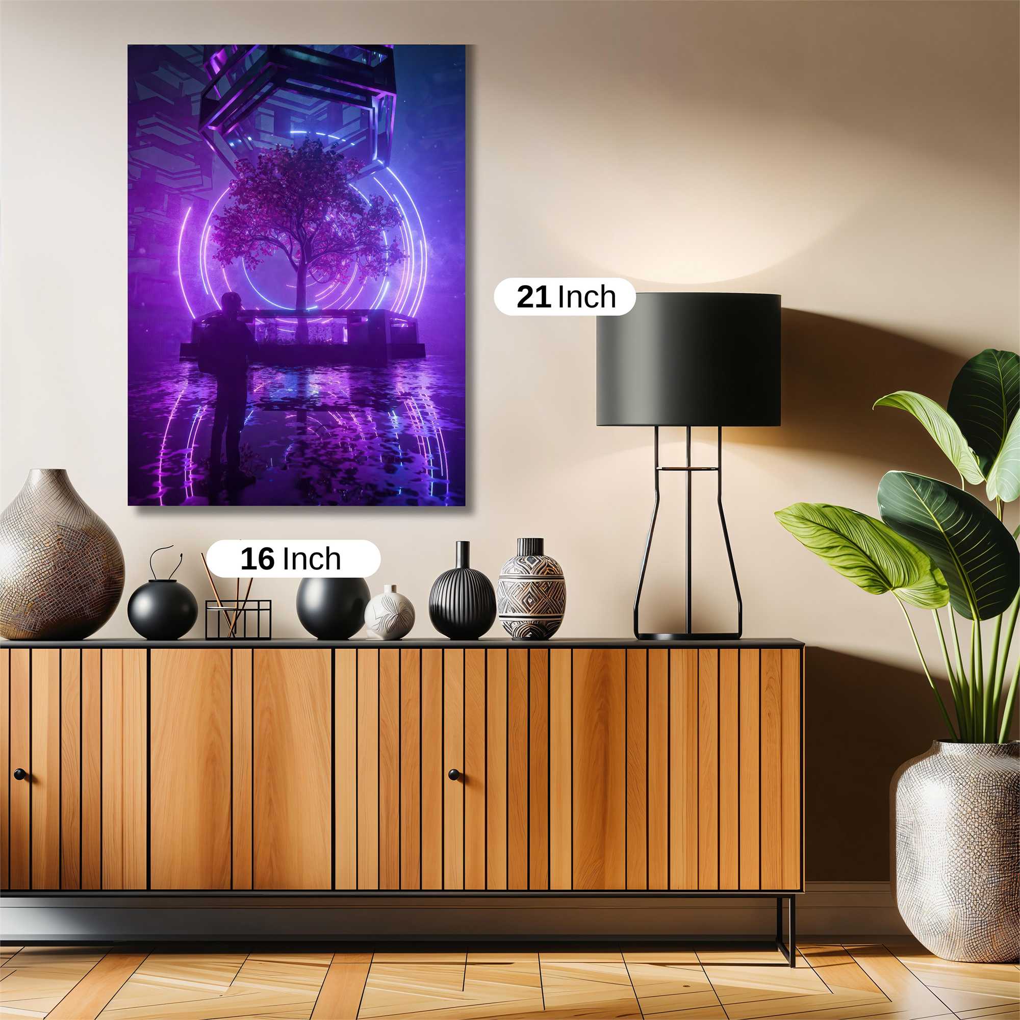 Neon Serenity Safe Wall Magnetic / M