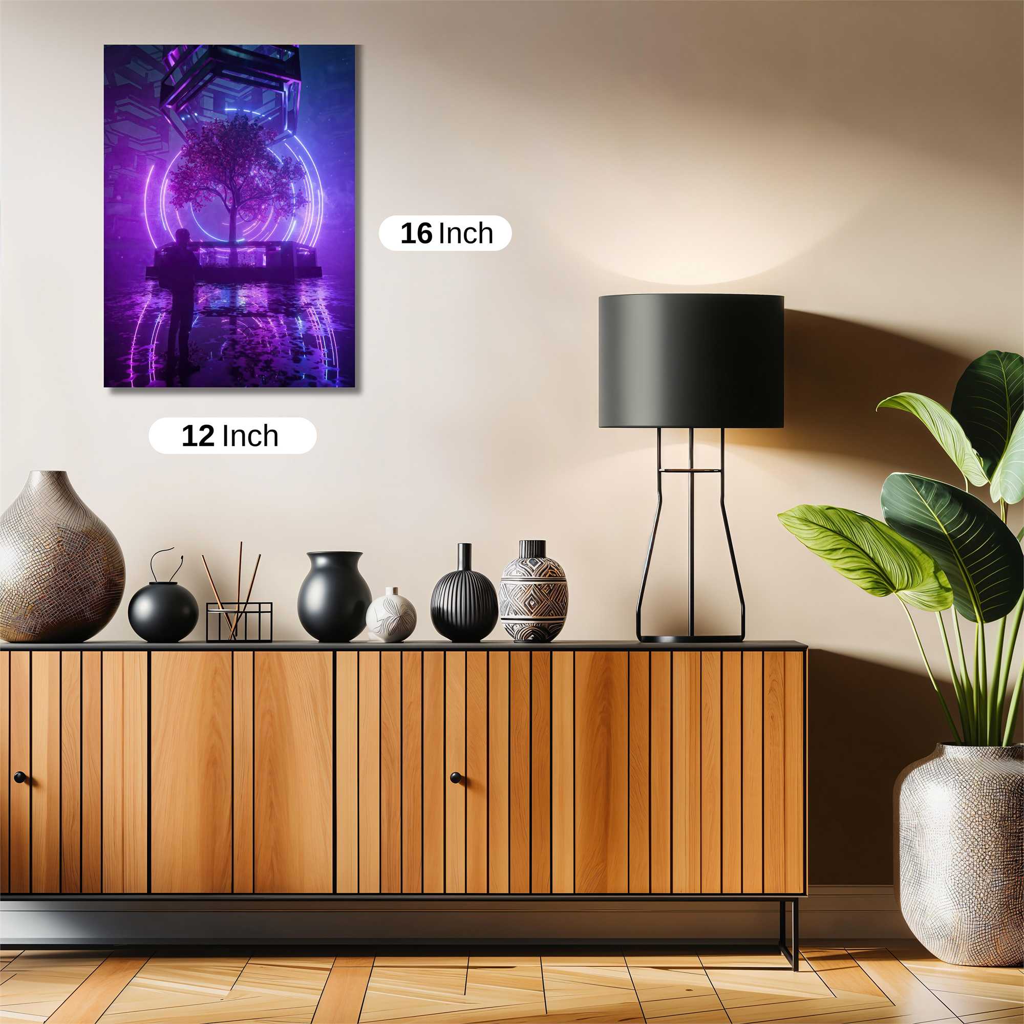 Neon Serenity Safe Wall Magnetic / M