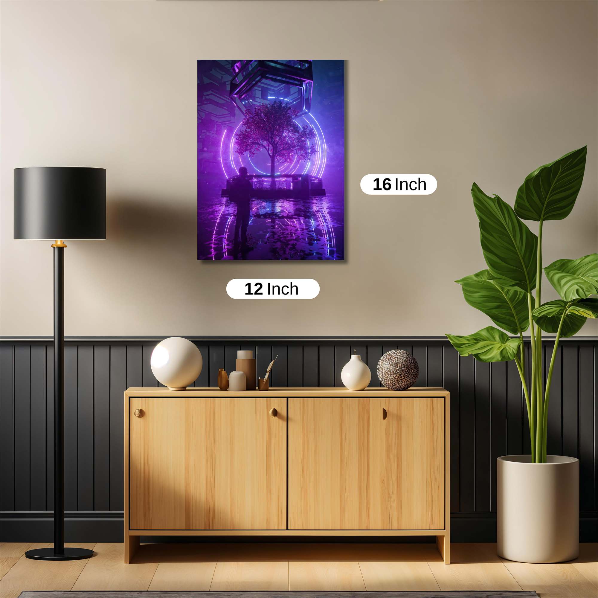 Neon Serenity Safe Wall Magnetic / M