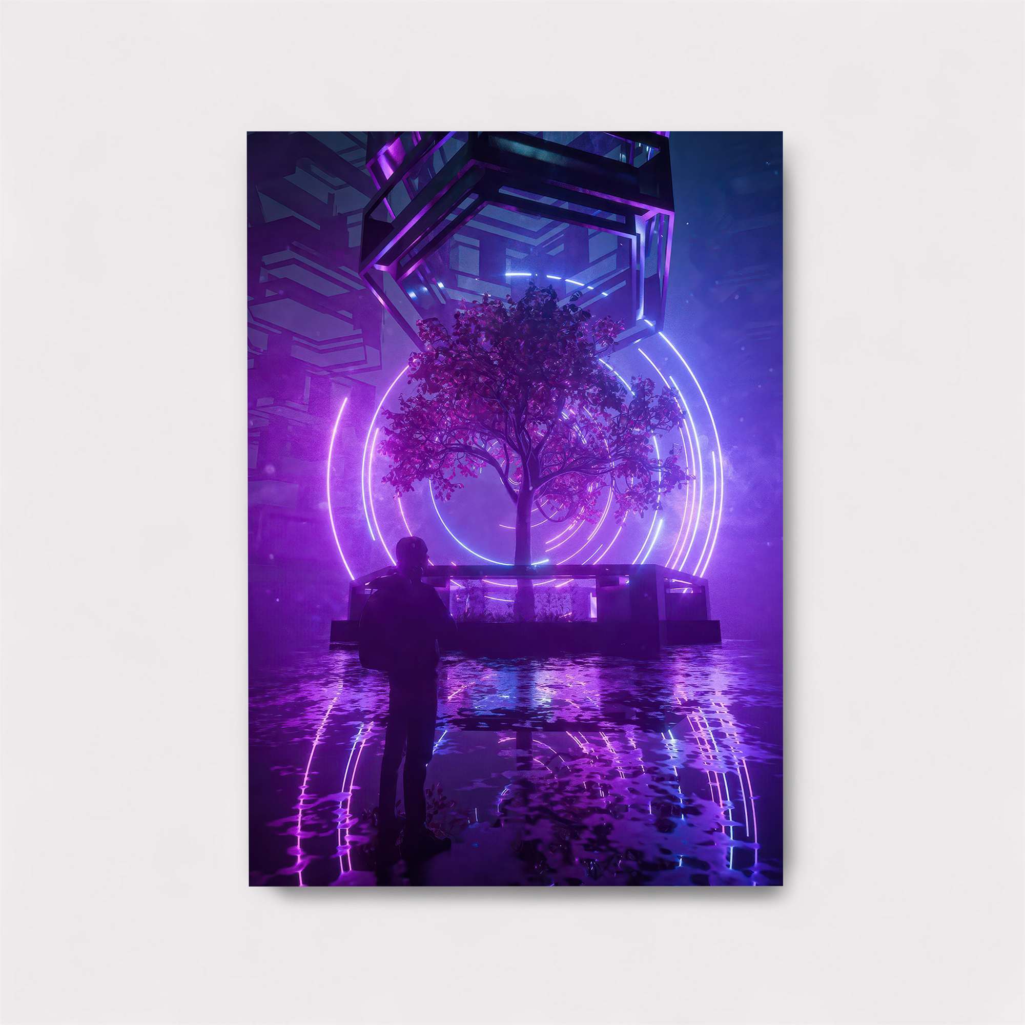 Neon Serenity Safe Wall Magnetic / M