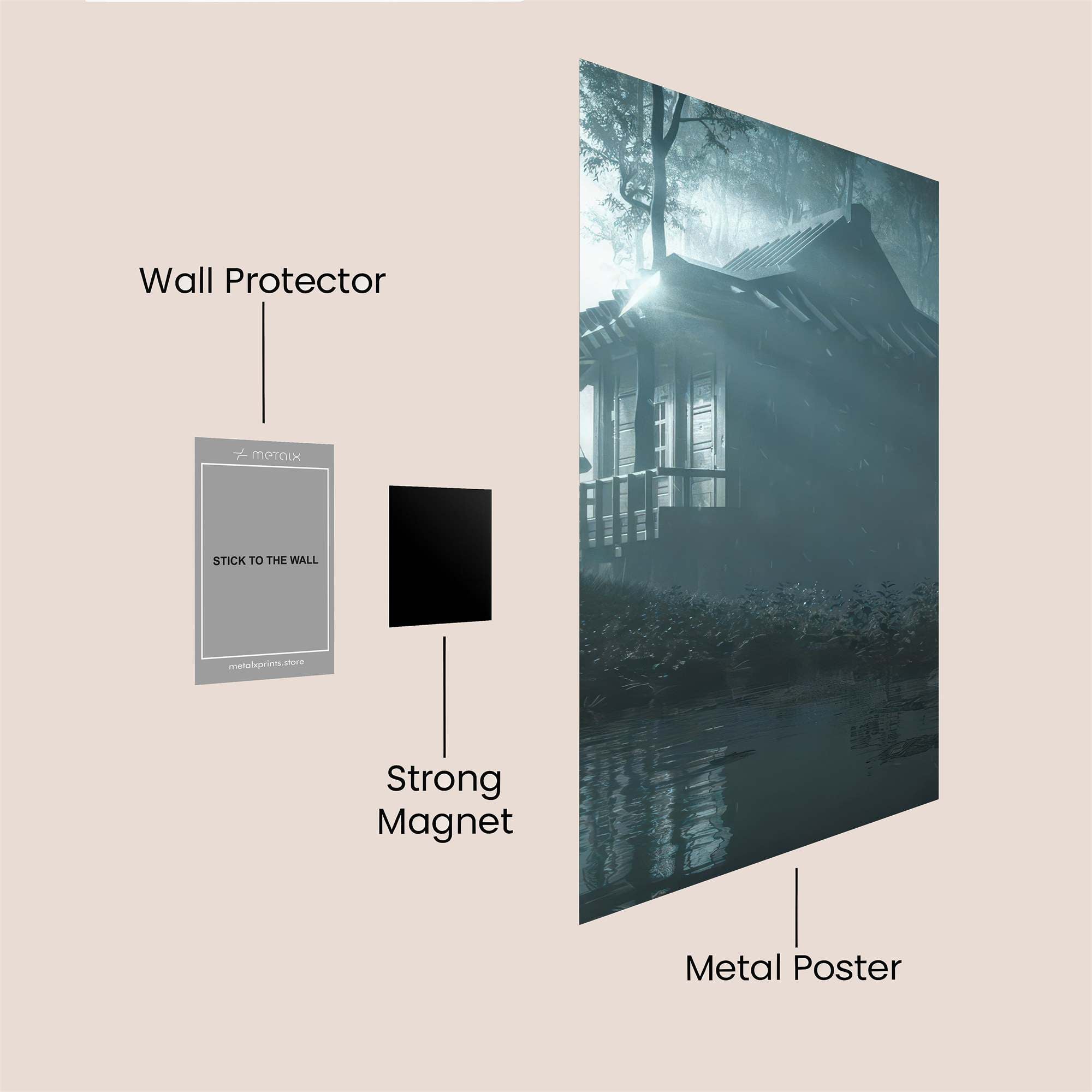 Sanctuary Glow Safe Wall Magnetic / M