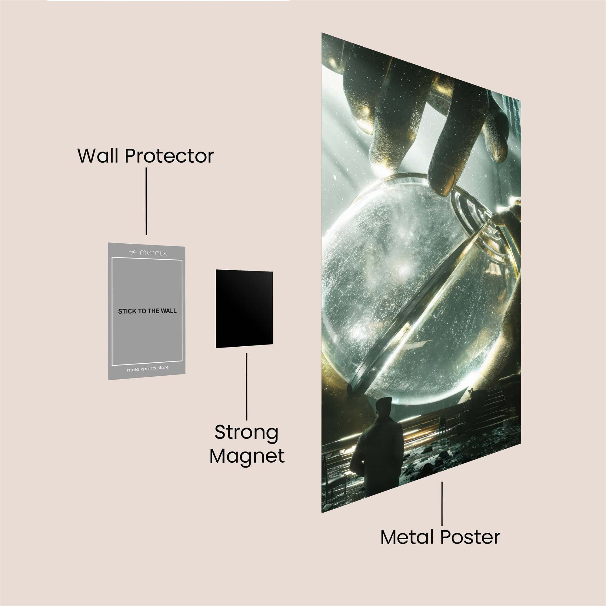 Sphere Enigma Safe Wall Magnetic / M