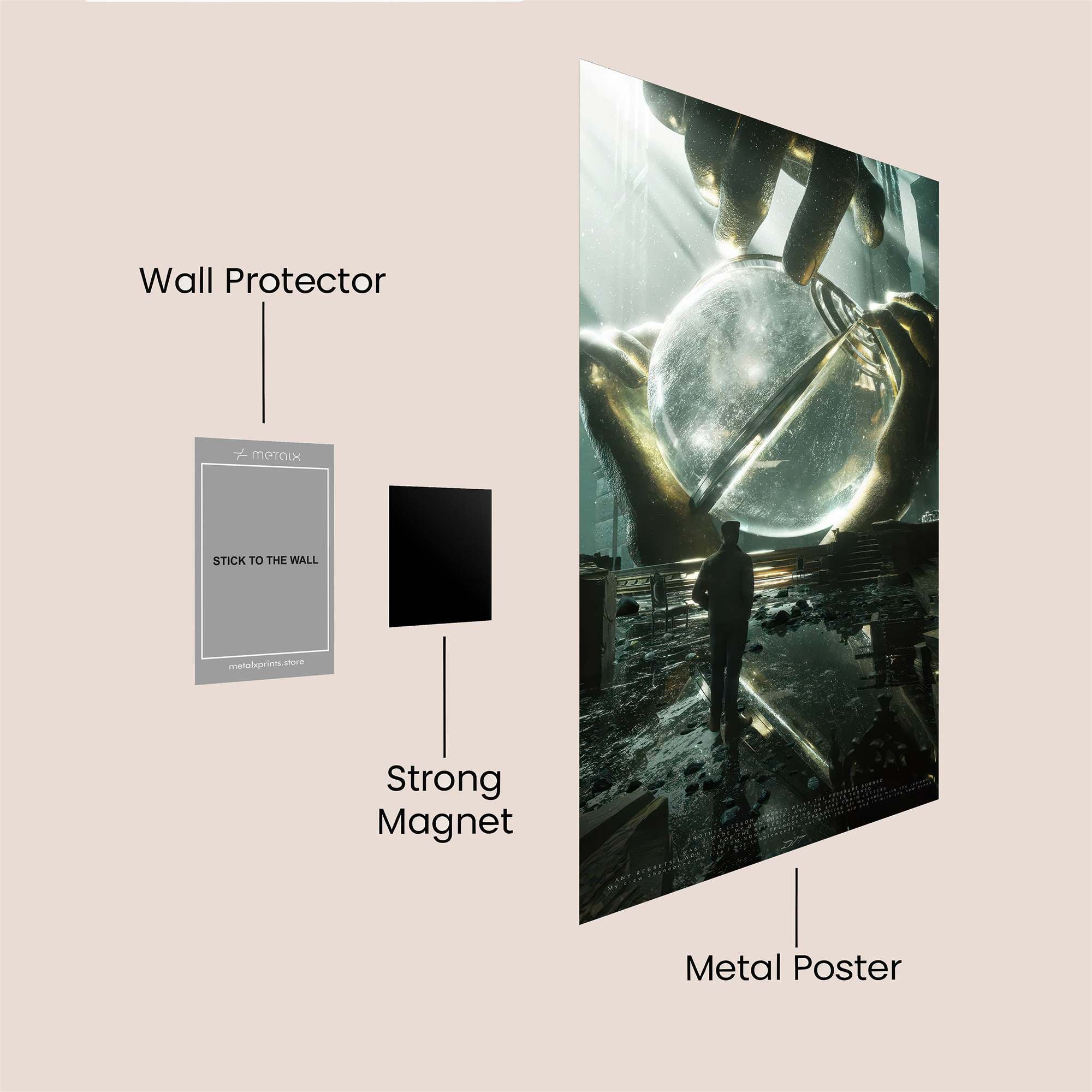 Sphere Serenity Safe Wall Magnetic / M
