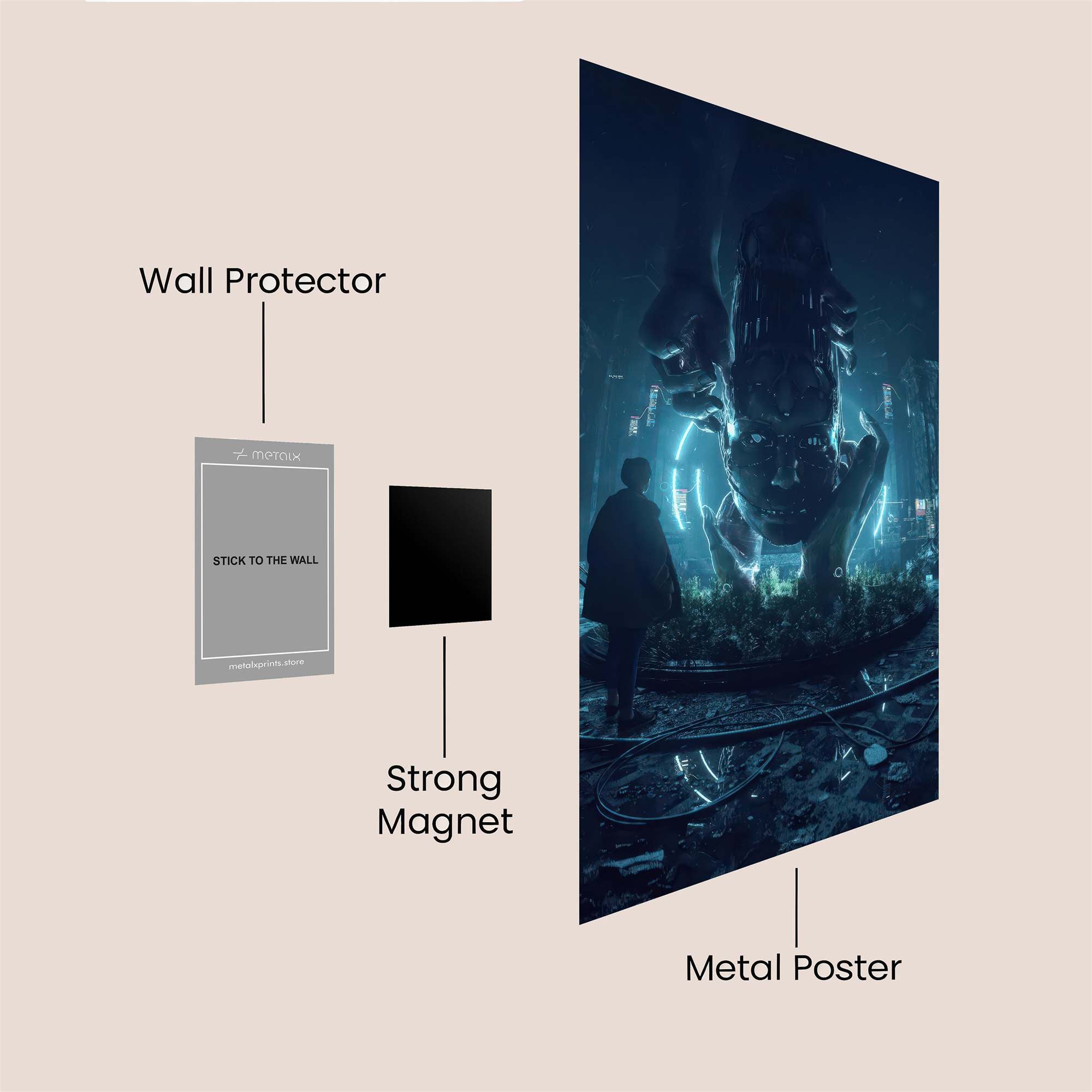 Alien Reverence Safe Wall Magnetic / M