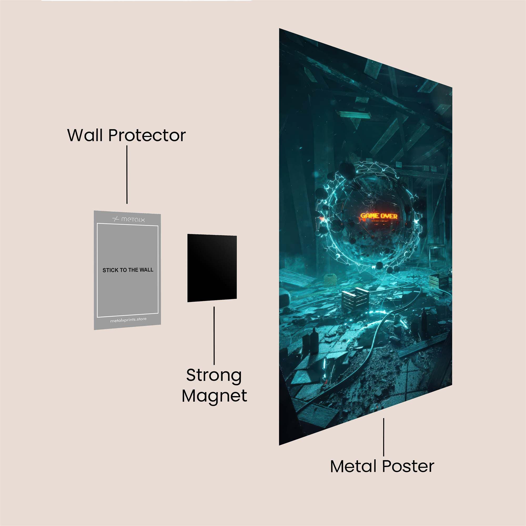 Portal Mystery Safe Wall Magnetic / M
